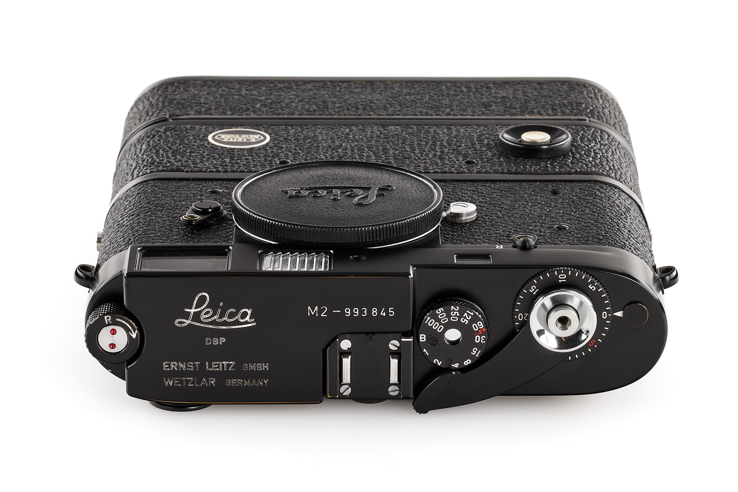 Leica M2 black paint with NY Motor Drive | A01263 Leica M2 black paint with NY Motor Drive | A01263