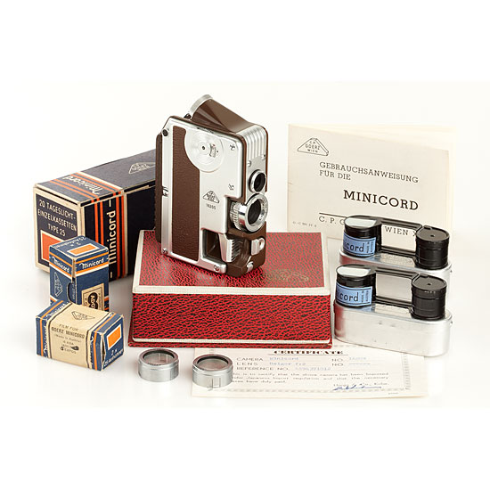 Goerz Minicord III Braun Ausrüstung