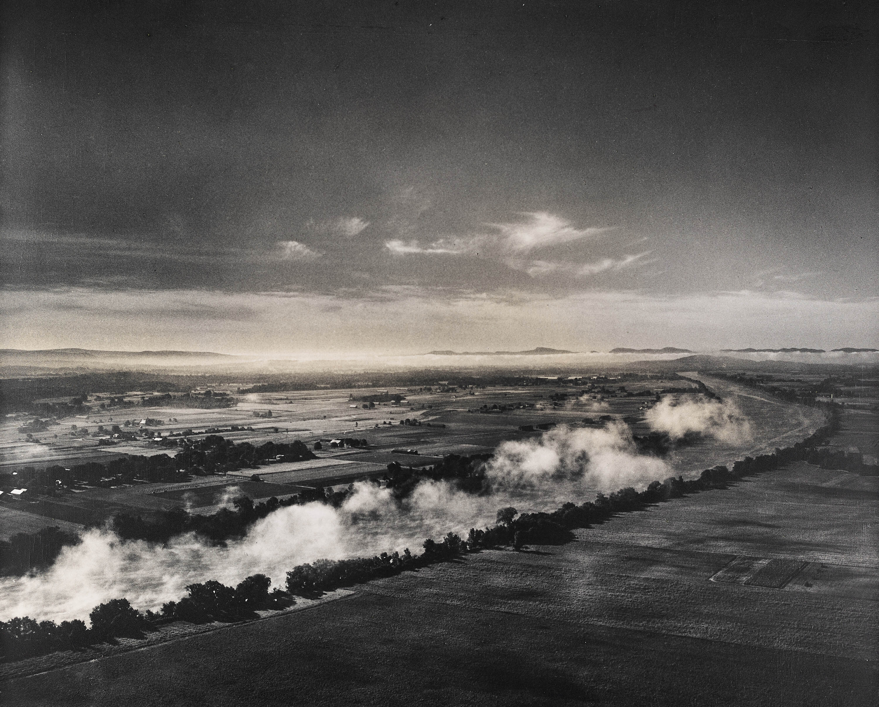 MARGARET BOURKE-WHITE (1904–1971) - Ohio River, Illinois 1955