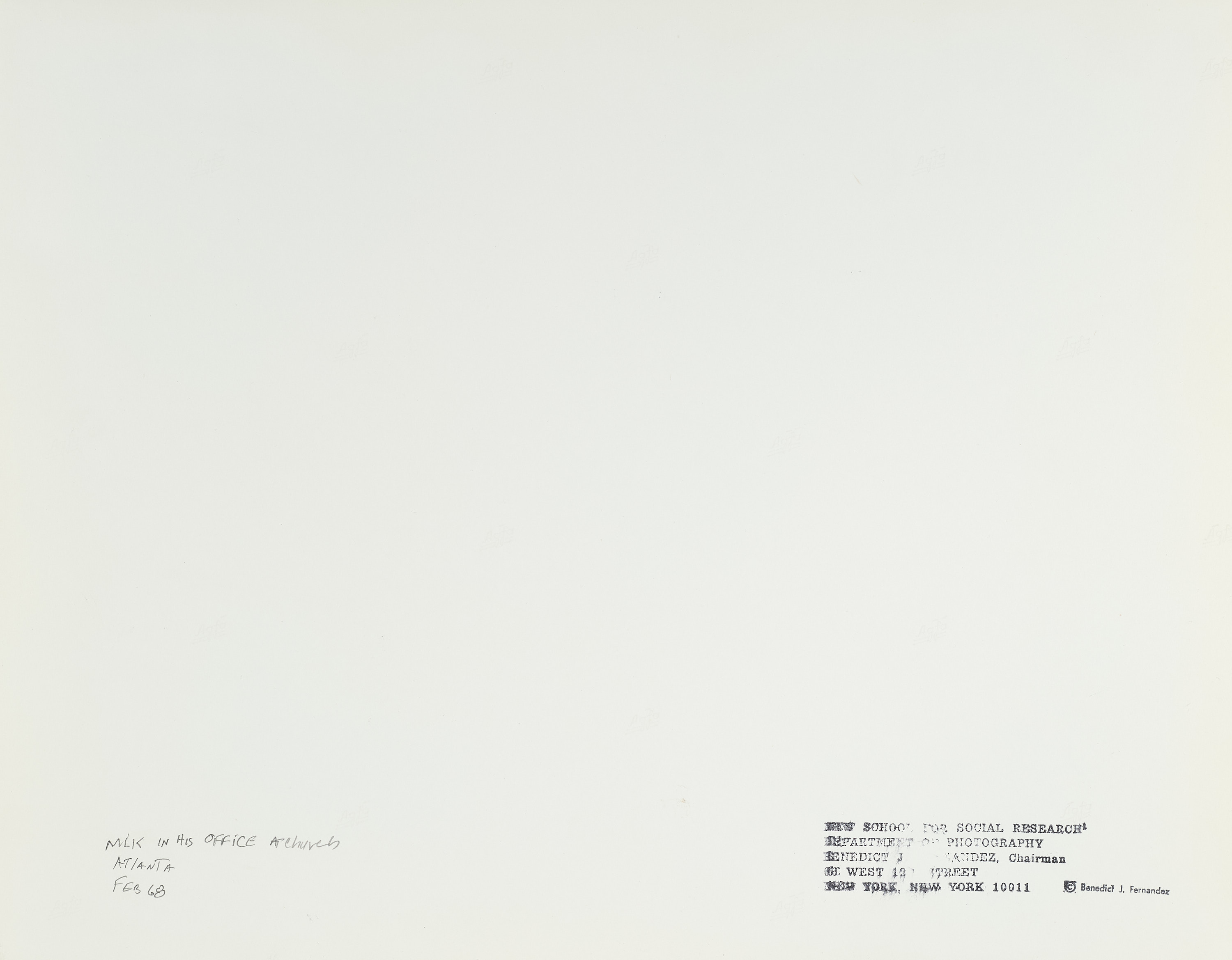 BENEDICT J. FERNANDEZ (1936–2021) - Martin Luther King, A set of 11 photographs