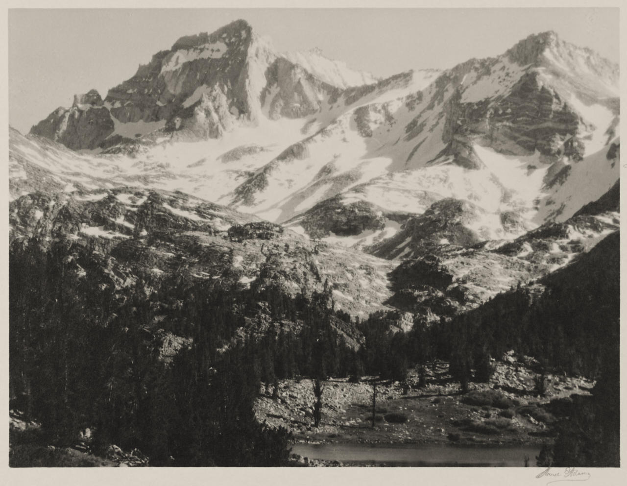 ANSEL ADAMS (1902–1984) Mount Robson (from Mount Resplendent, Mount Robson National Park), Canada 1928