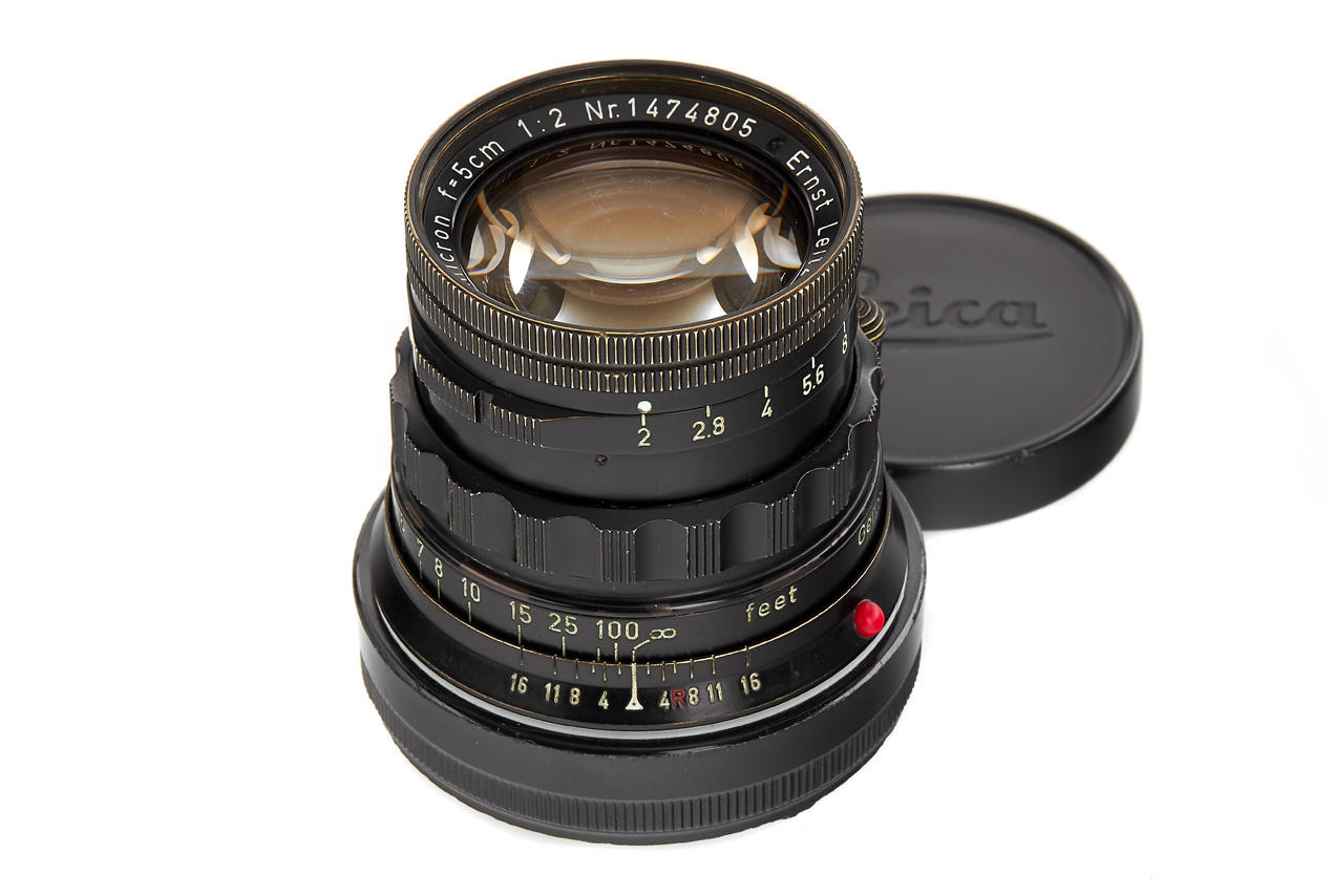 Summicron 2/5cm black paint / brass mount