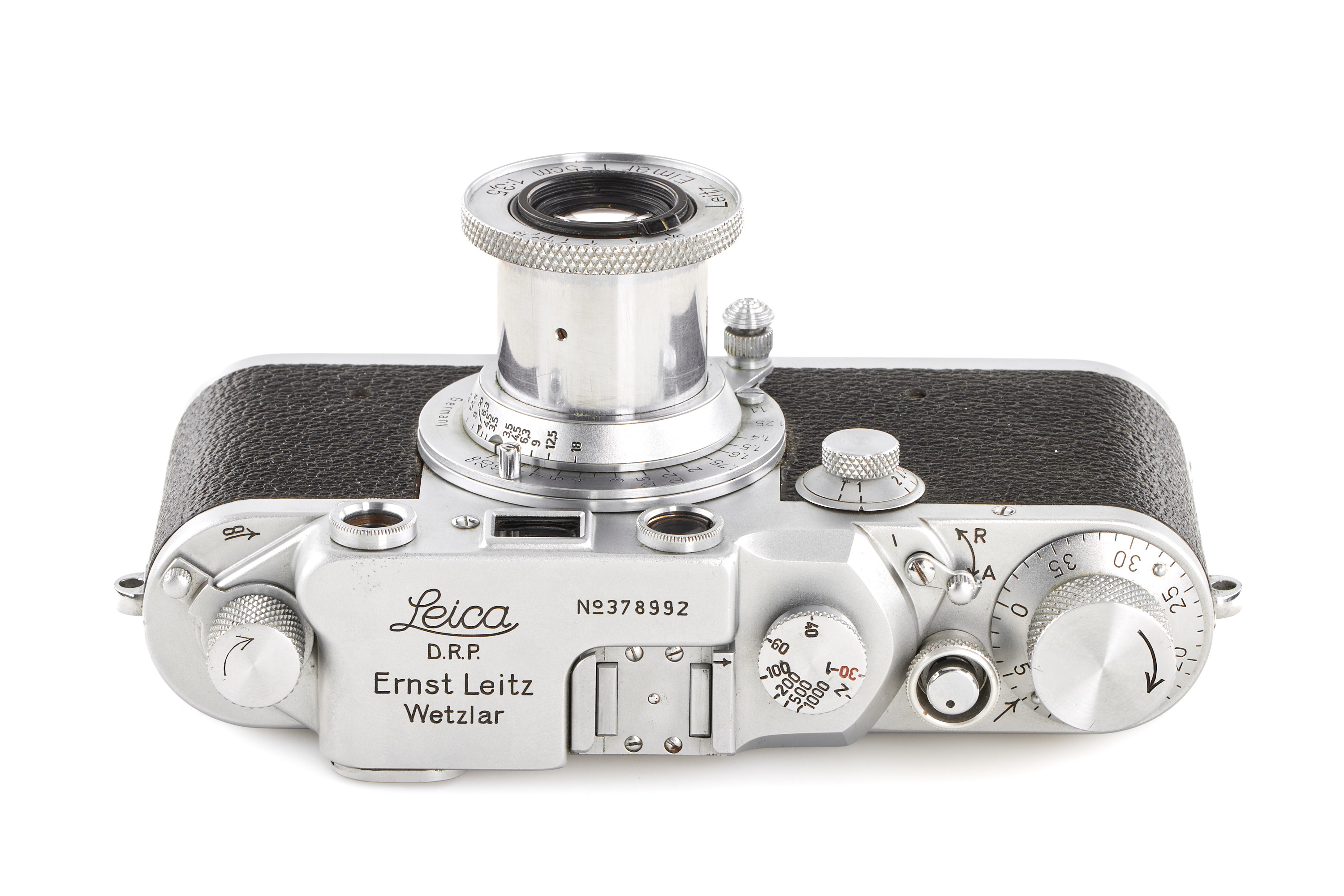 Leica IIIc chrome red curtain