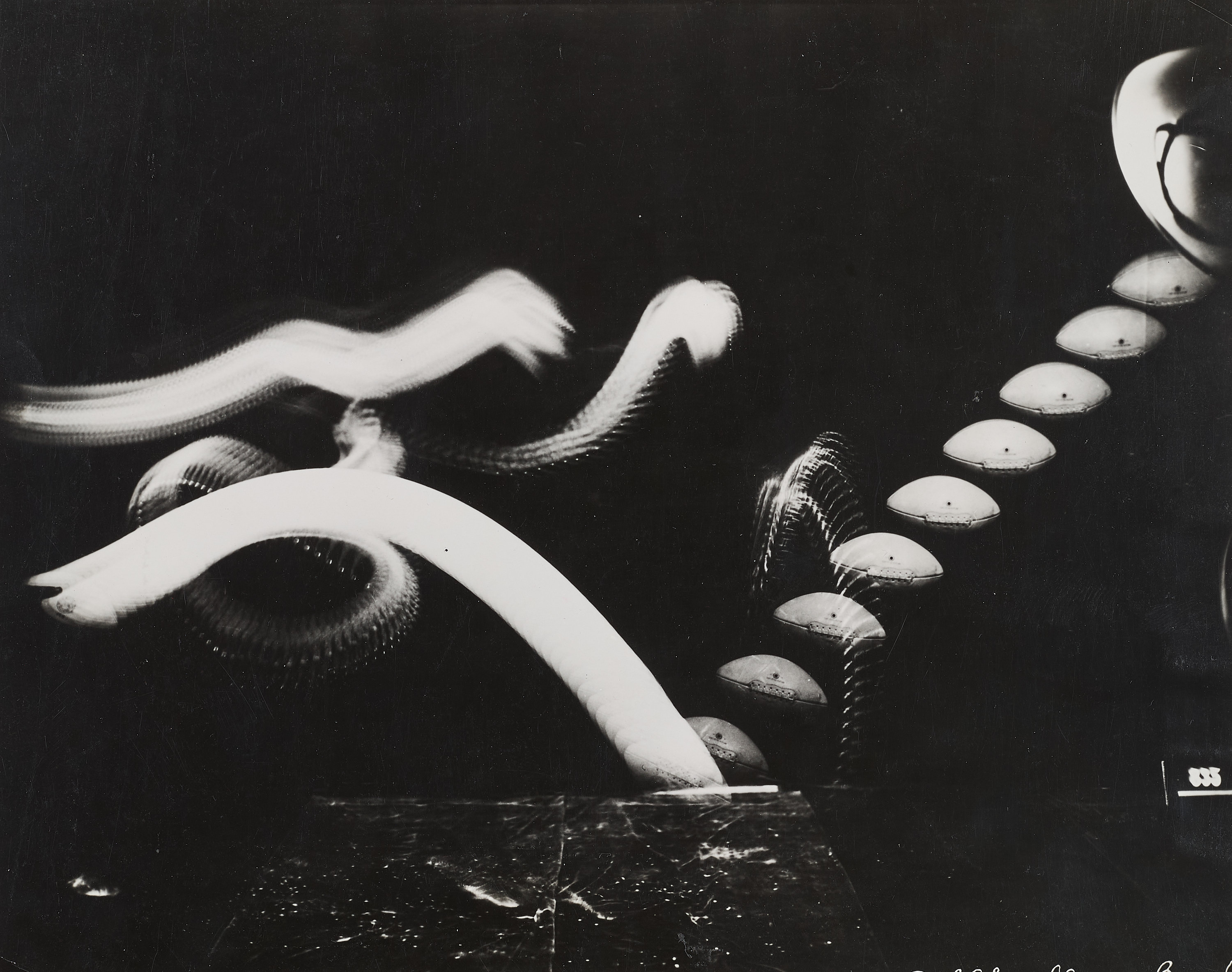 HAROLD E. EDGERTON (1903–1990) - Sid Luckman, Football Kick, c.1940