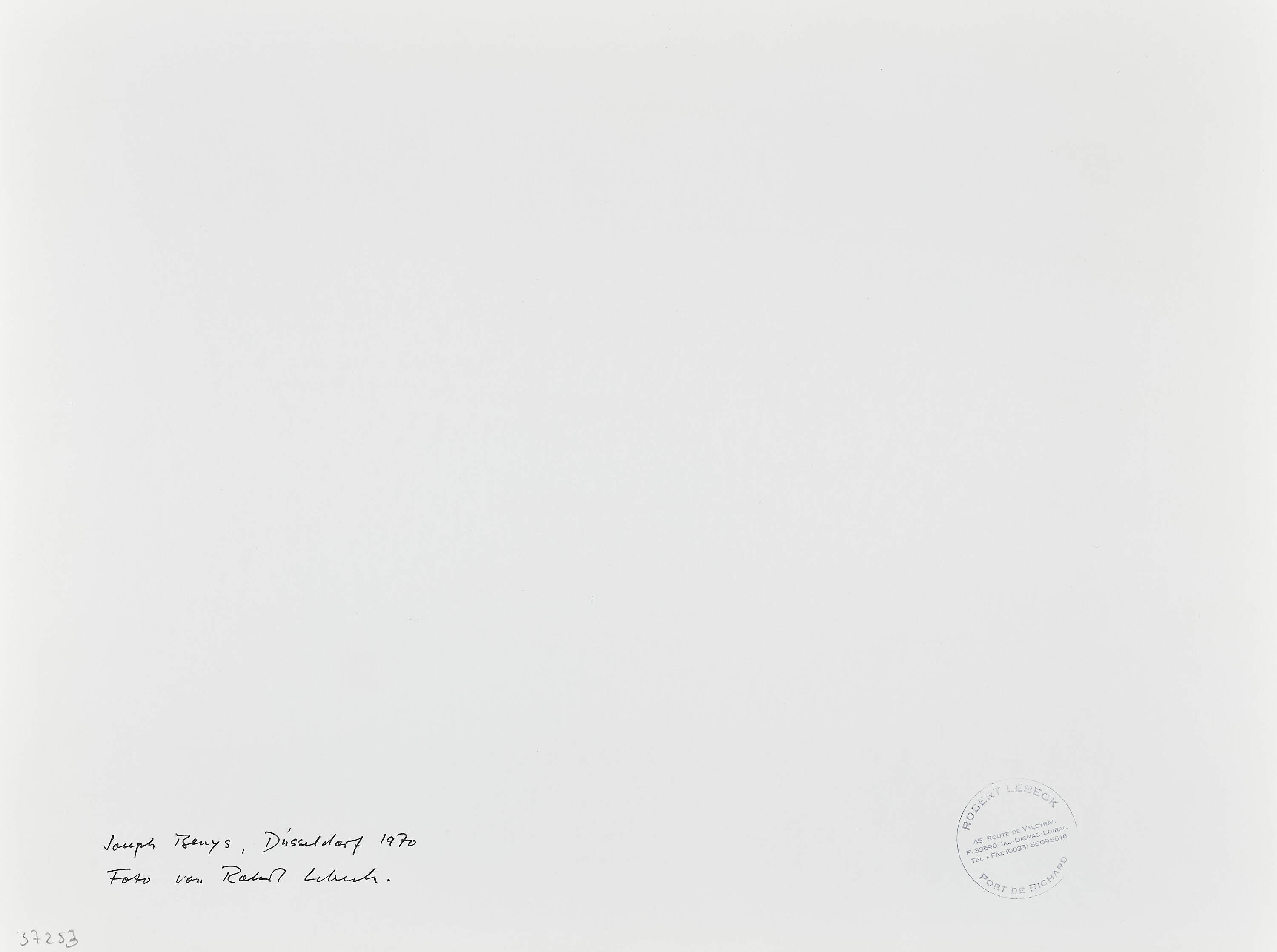 ROBERT LEBECK (1929–2014) - Joseph Beuys, Düsseldorf, Germany 1970
