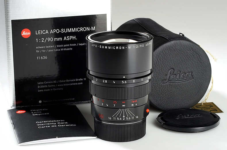 Apo-Summicron-M  2/90mm 11636 black paint