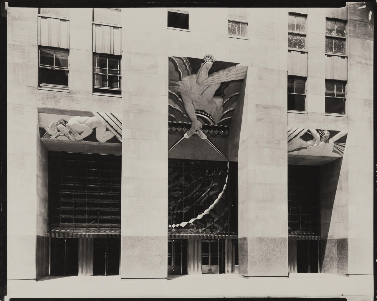 BERENICE ABBOTT (1898–1991) ‘Entrance to R.C.A. Building, Manhattan’, 1930s