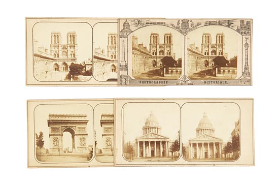 8 Early Stereographs of Paris by Théodorine d'Harcourt