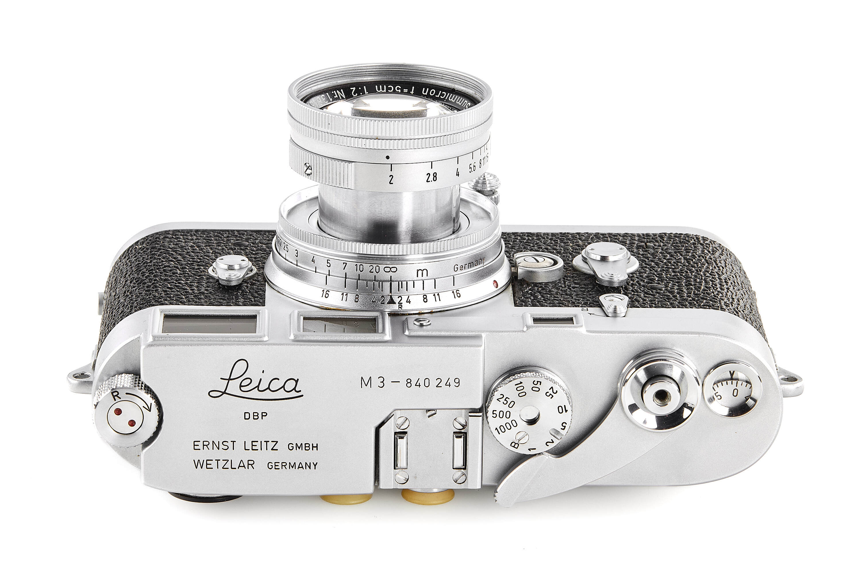 Leica M3 chrome Double Stroke with Summicron 2/5cm *