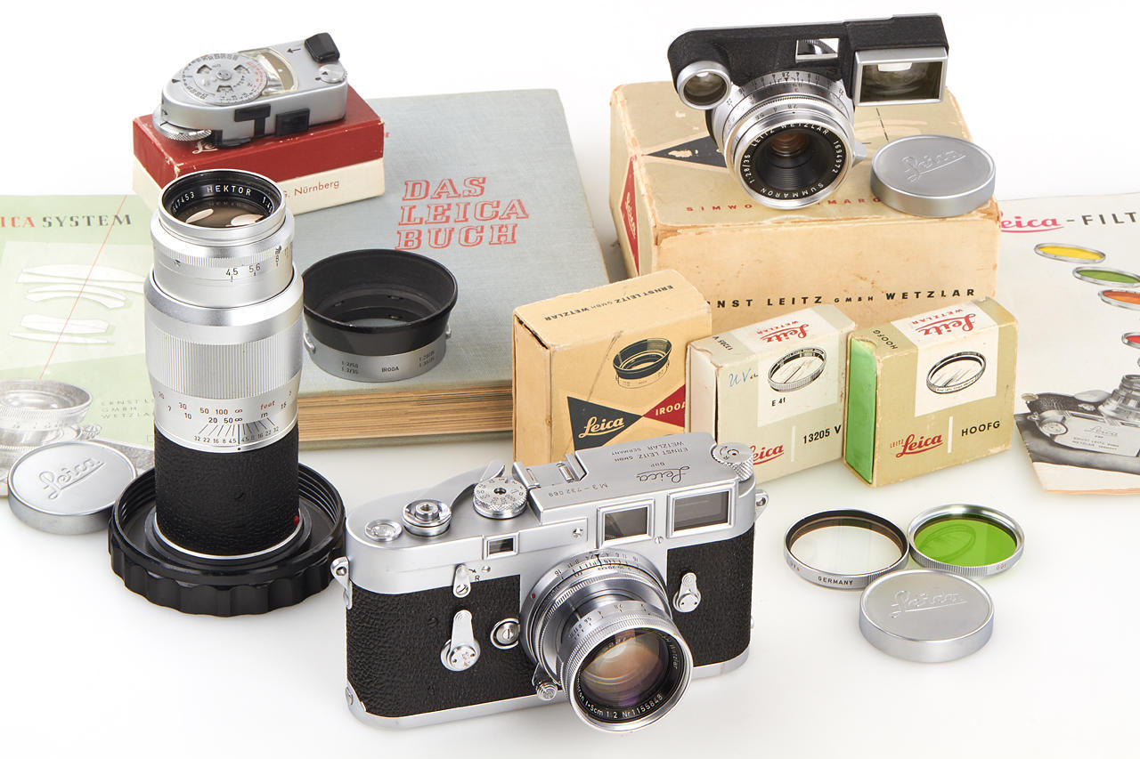 Leica M3 chrome Double Stroke outfit