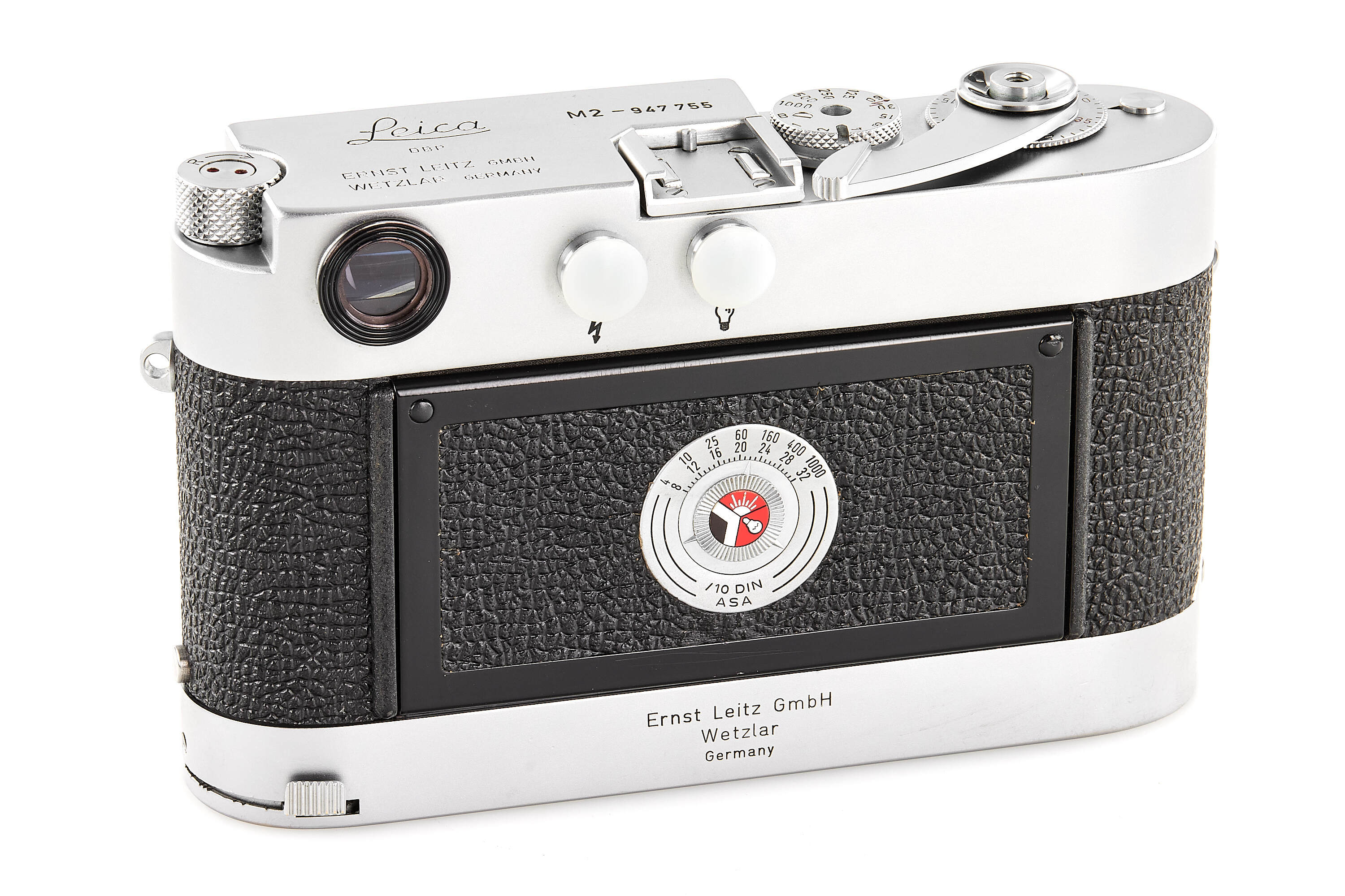Leica M2 chrome Button Rewind with Leicavit MP