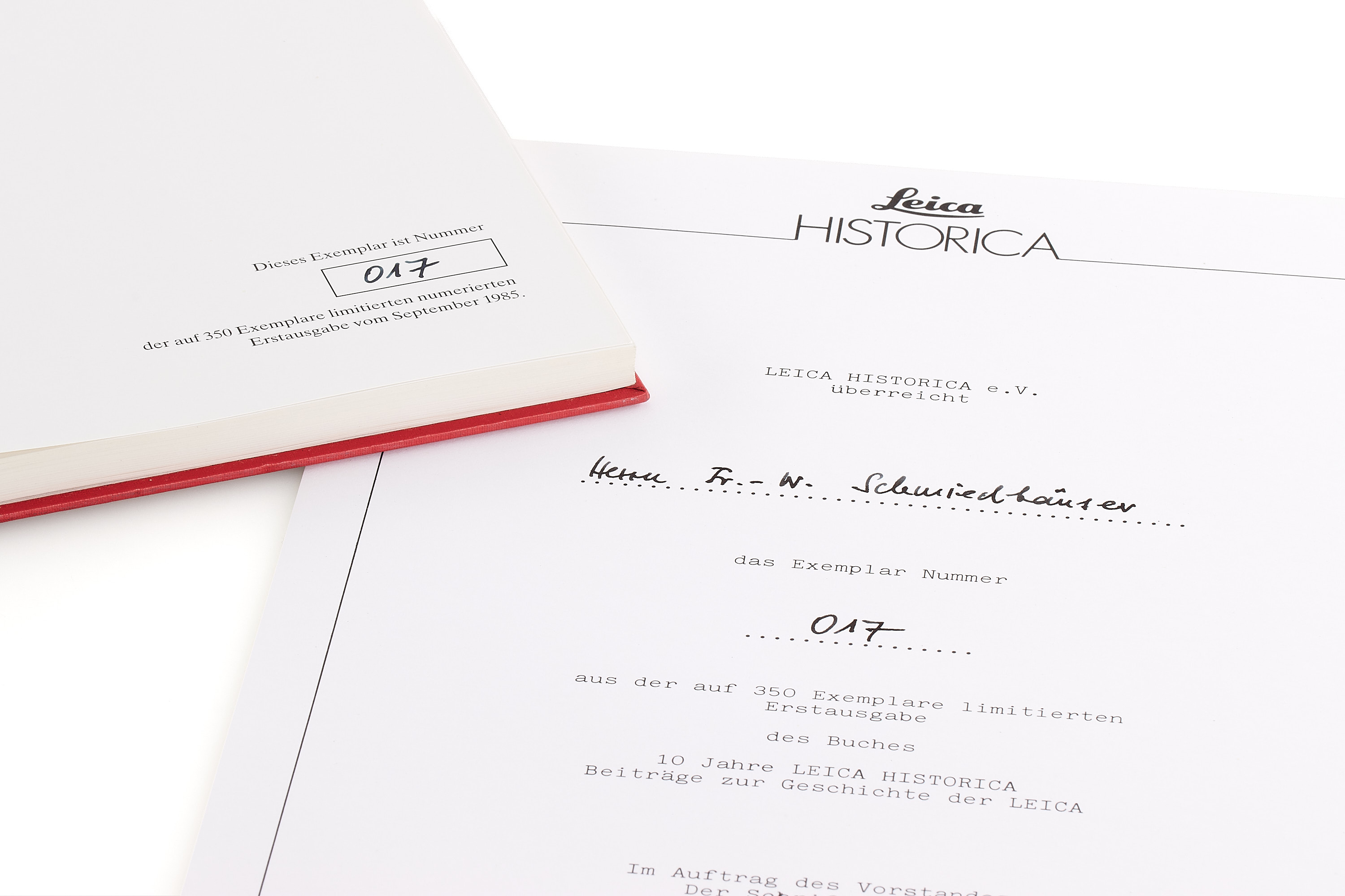 Leica Historica "Red Books" set