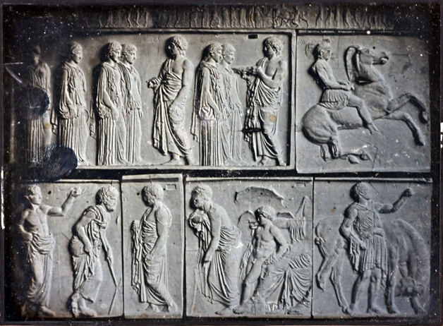 Attributed to CHARLES NÉGRE (1820–1880) Gipsabgüsse von Reliefs des Parthenons / Plaster casts of a Parthenon frieze, before 1845