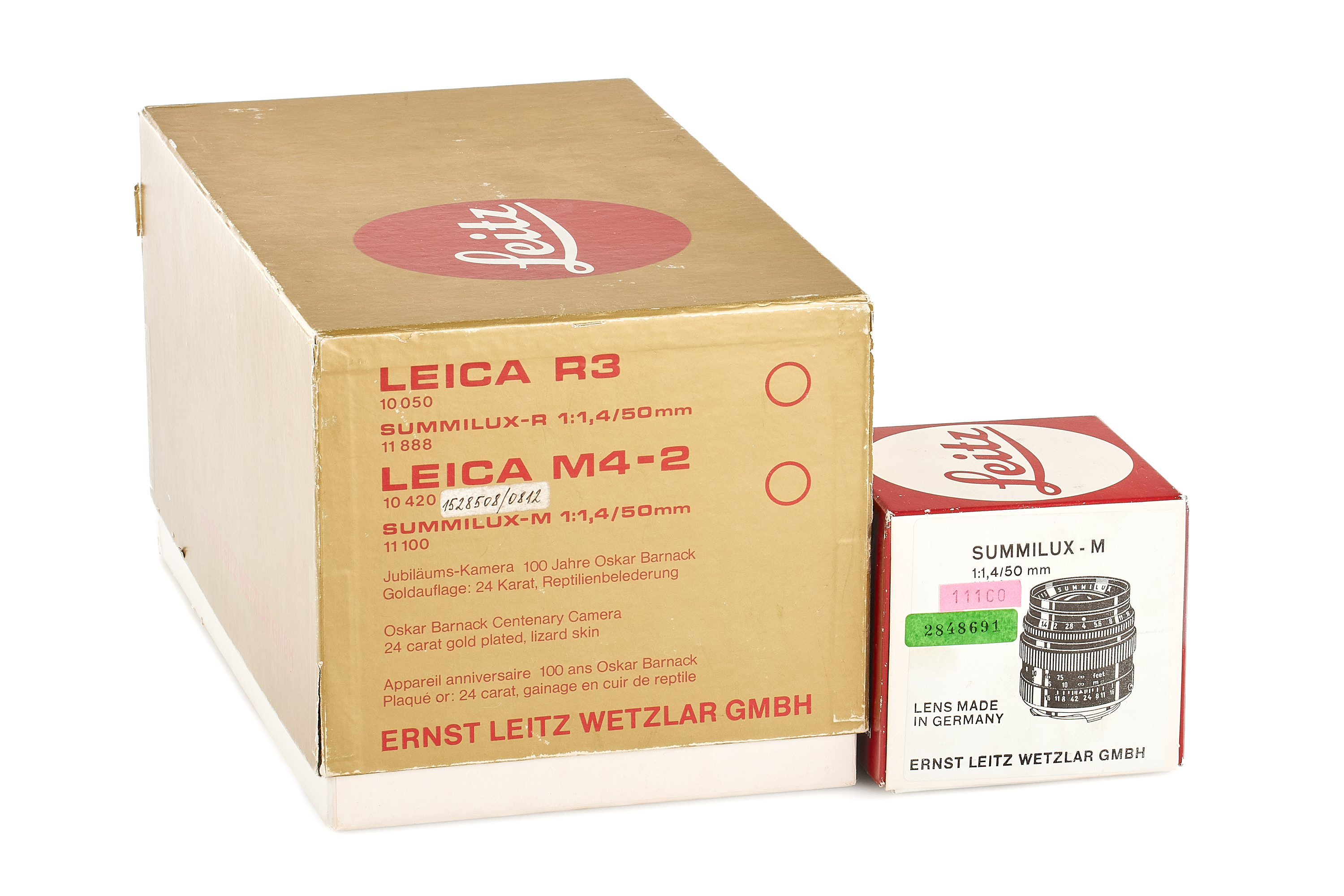 Leica M4-2 Gold 'Oskar Barnack' set *