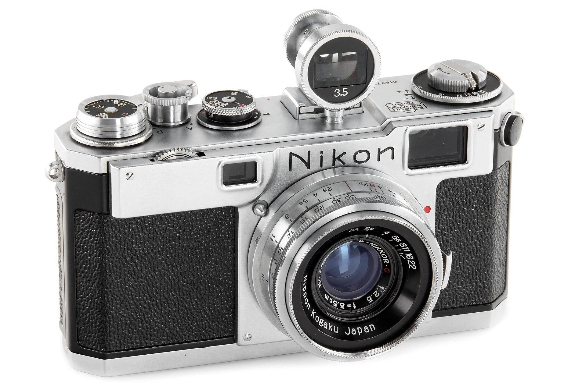 Nikon S2 chrome black dial outfit Nikon S2 chrome black dial outfit