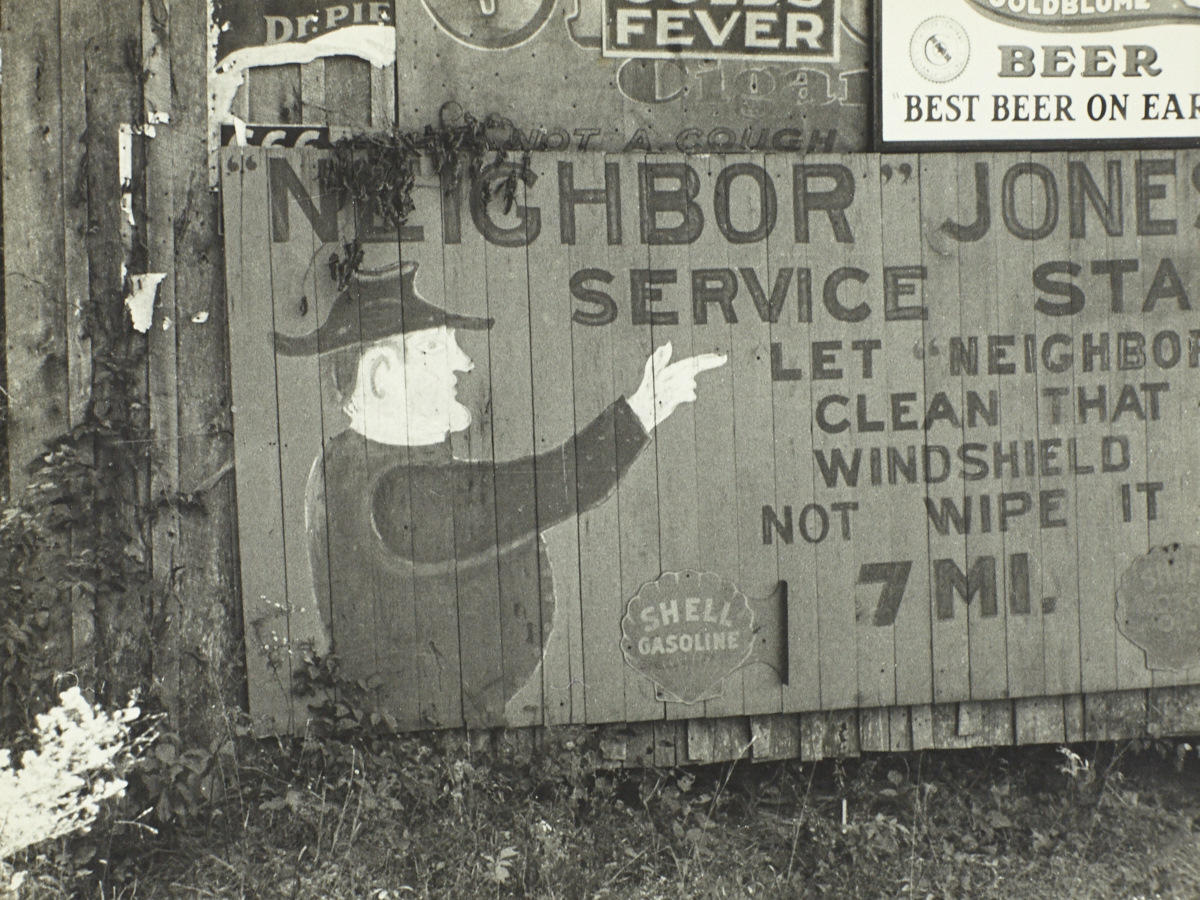 WALKER EVANS (1903–1975) ‘Neighbor Jones Service’, 1936