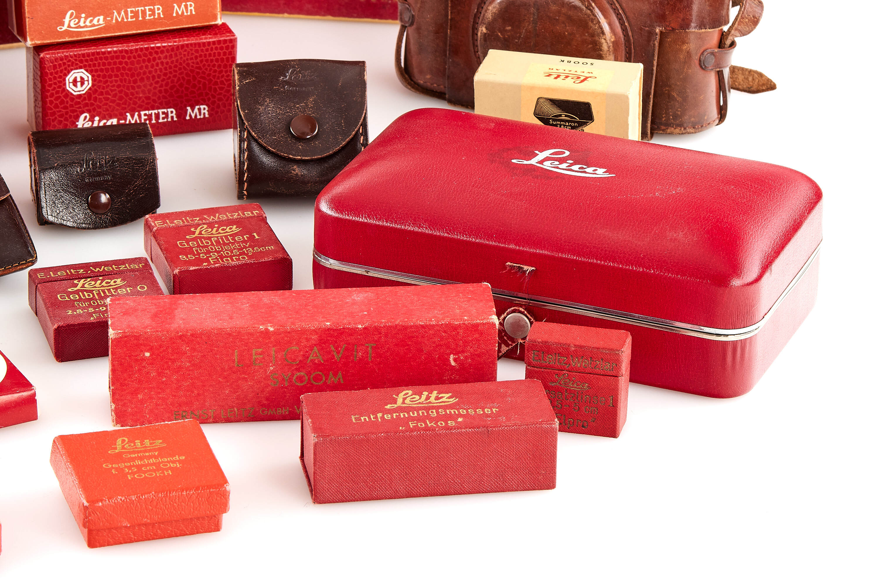 Leica Maker's Boxes, Cases Various