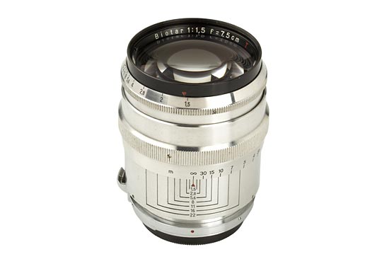 Carl Zeiss Jena  Biotar 1.5/7.5cm T