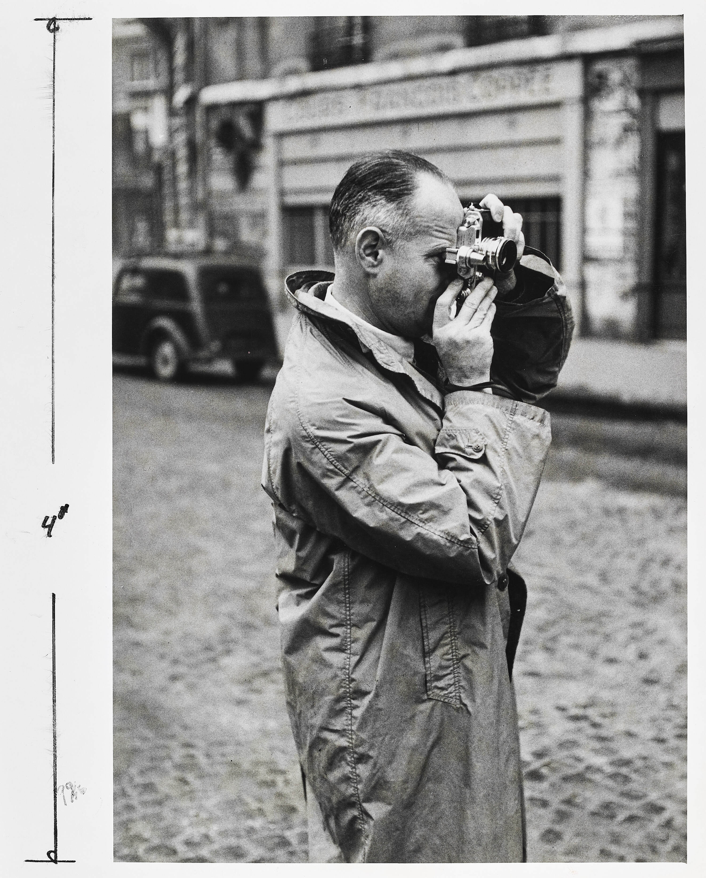 KRYN TACONIS (1918–1979) - Henri Cartier-Bresson with a Canon camera, Paris 1953*