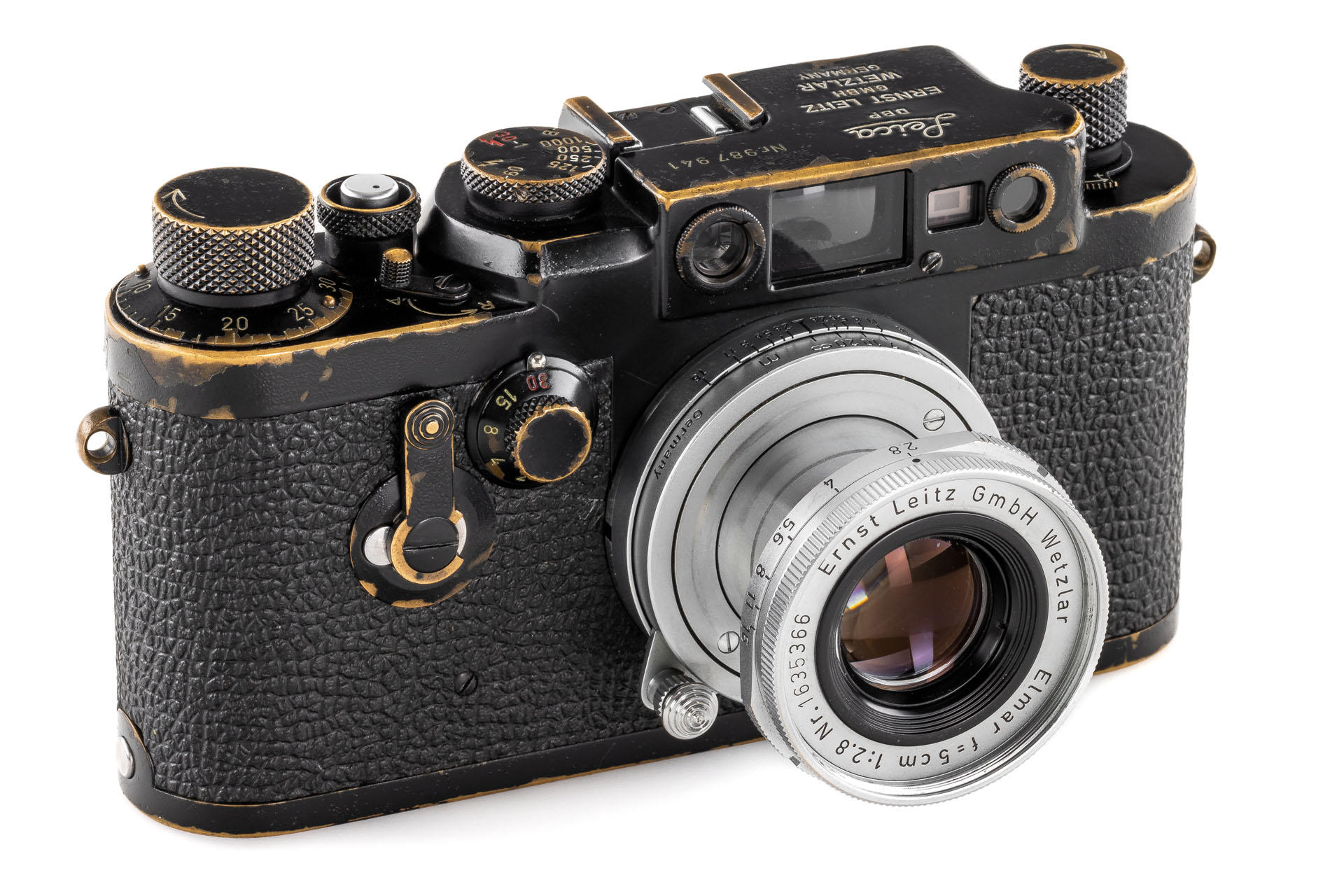 Leica IIIg black paint 'Swedish Army' * | AI_41_40572