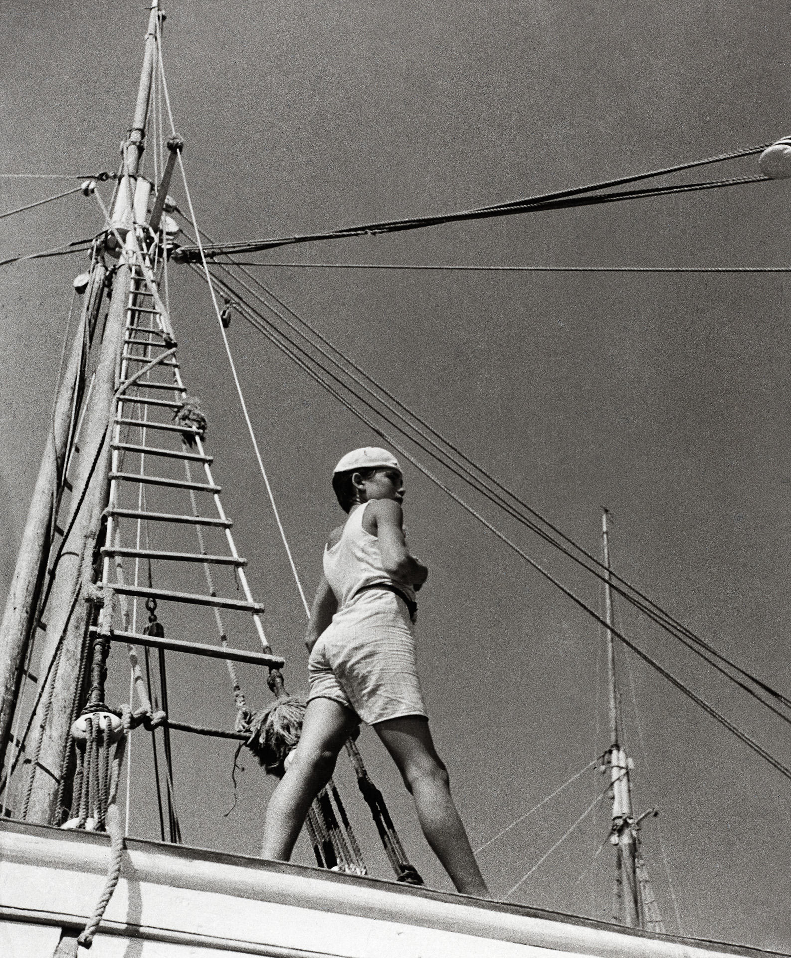 HERBERT LIST (1903–1975) Boy at the port of Ermoupolis, Greece 1938