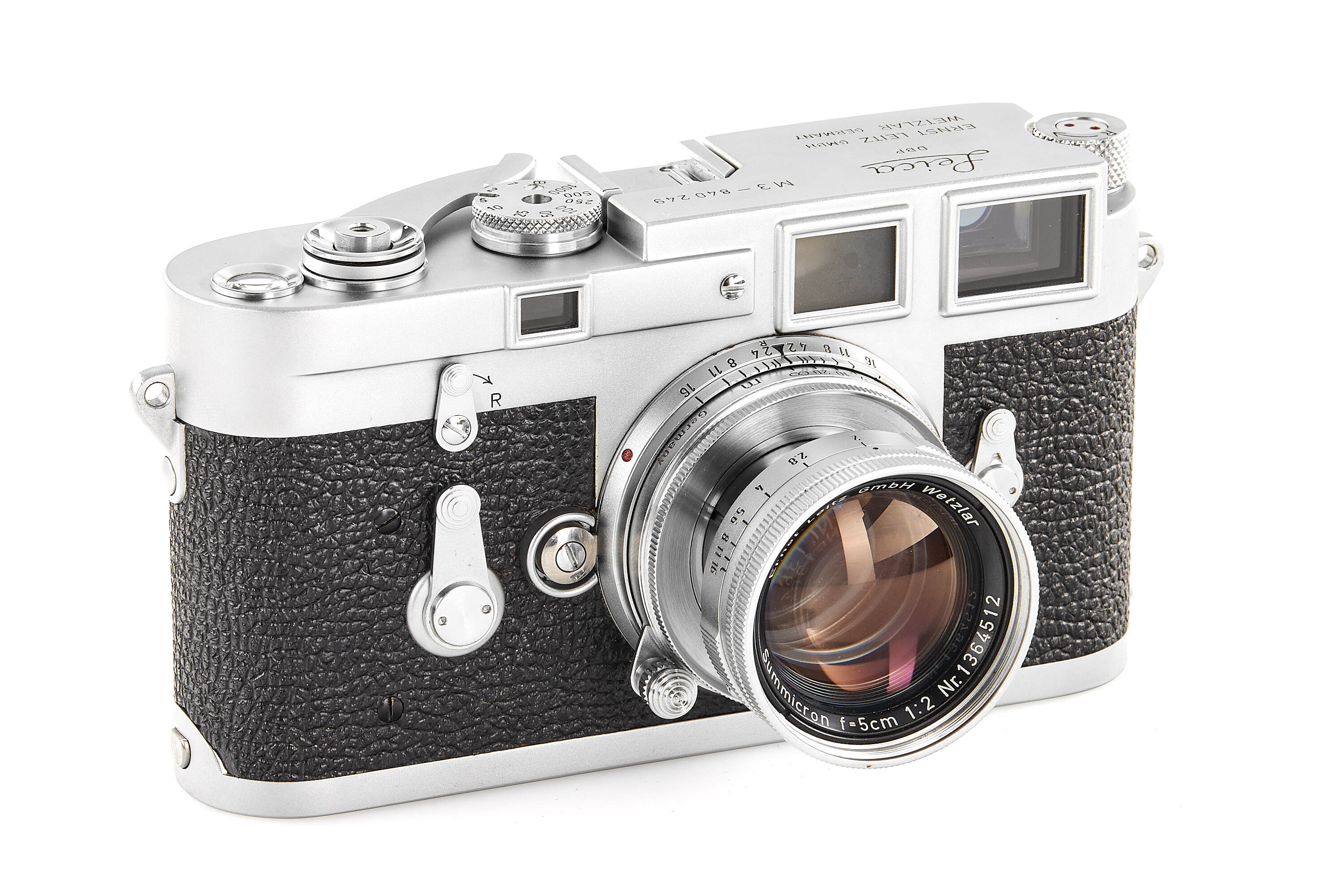 Leica M3 chrome Double Stroke with Summicron 2/5cm *