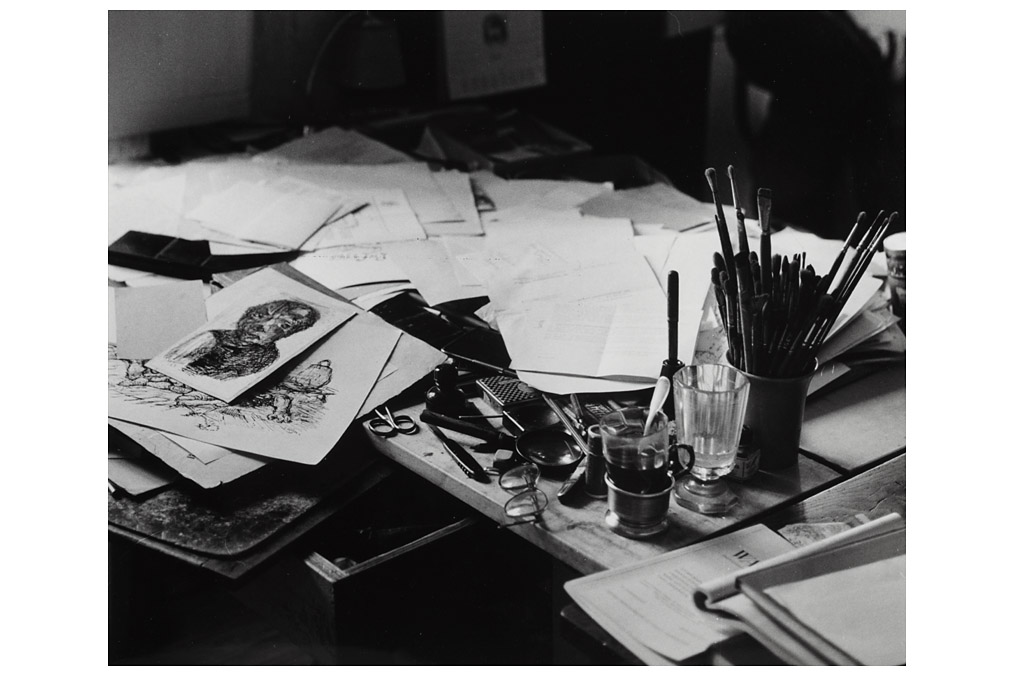 Alfred Kubin's desk, Franz Hubmann (1914 - 2007)