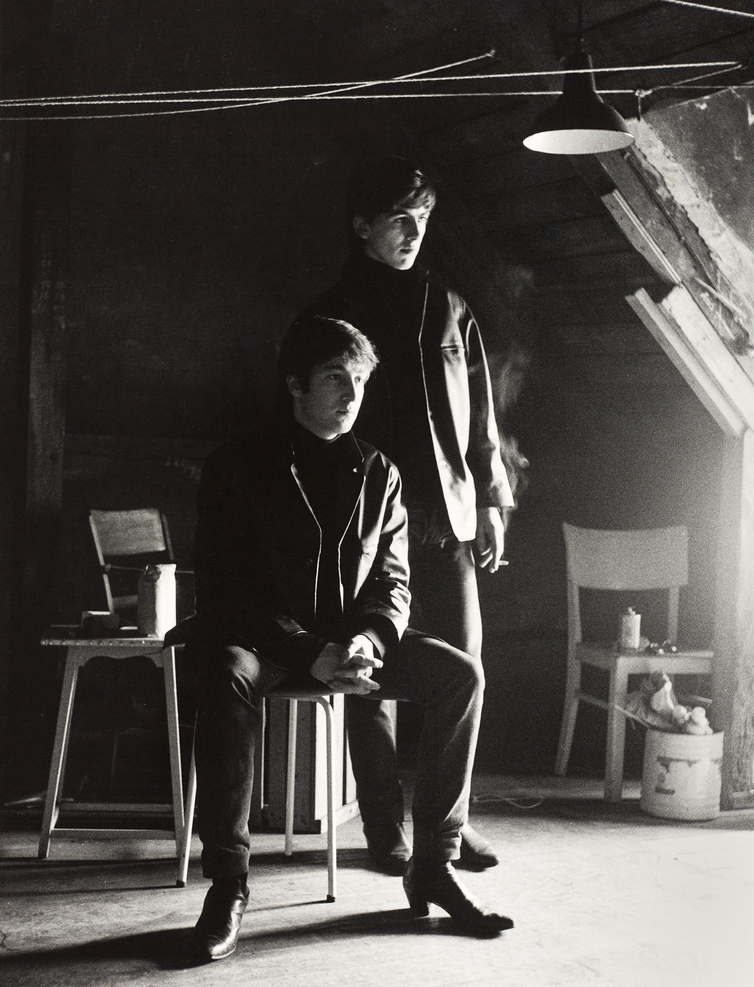 ASTRID KIRCHHERR (1938-2020) John Lennon and George Harrison, Germany 1960 ASTRID KIRCHHERR (1938-2020) John Lennon and George Harrison, Germany 1960