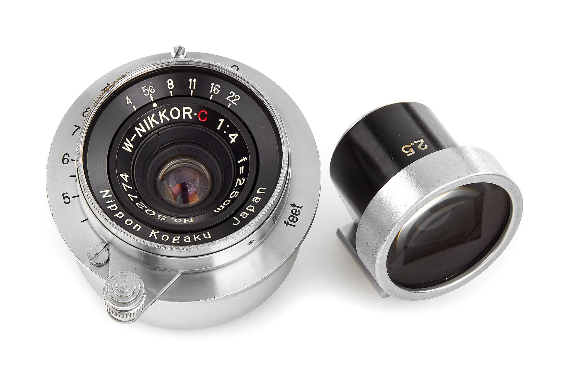 Nippon Kogaku Japan f. M39 W-Nikkor-C 4/2.5cm