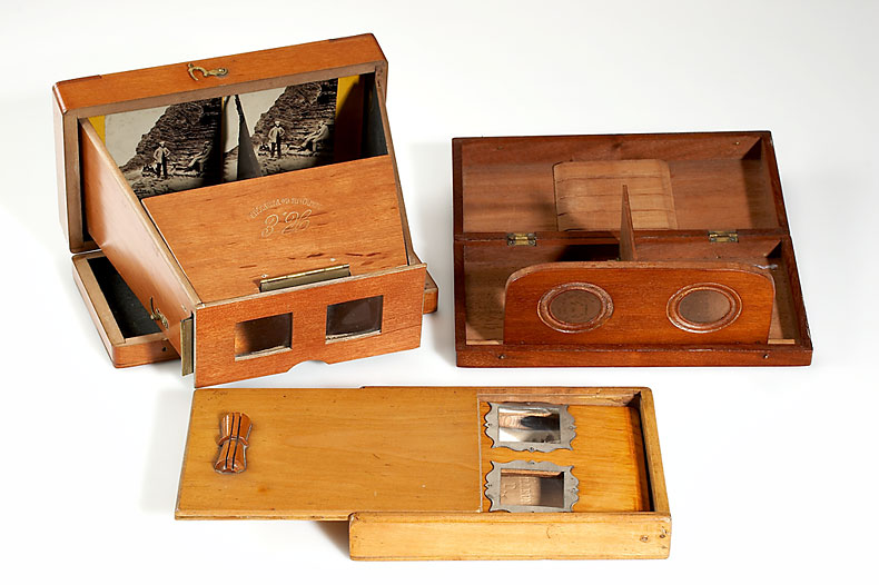 Wooden Folding Stereoscopes (various)