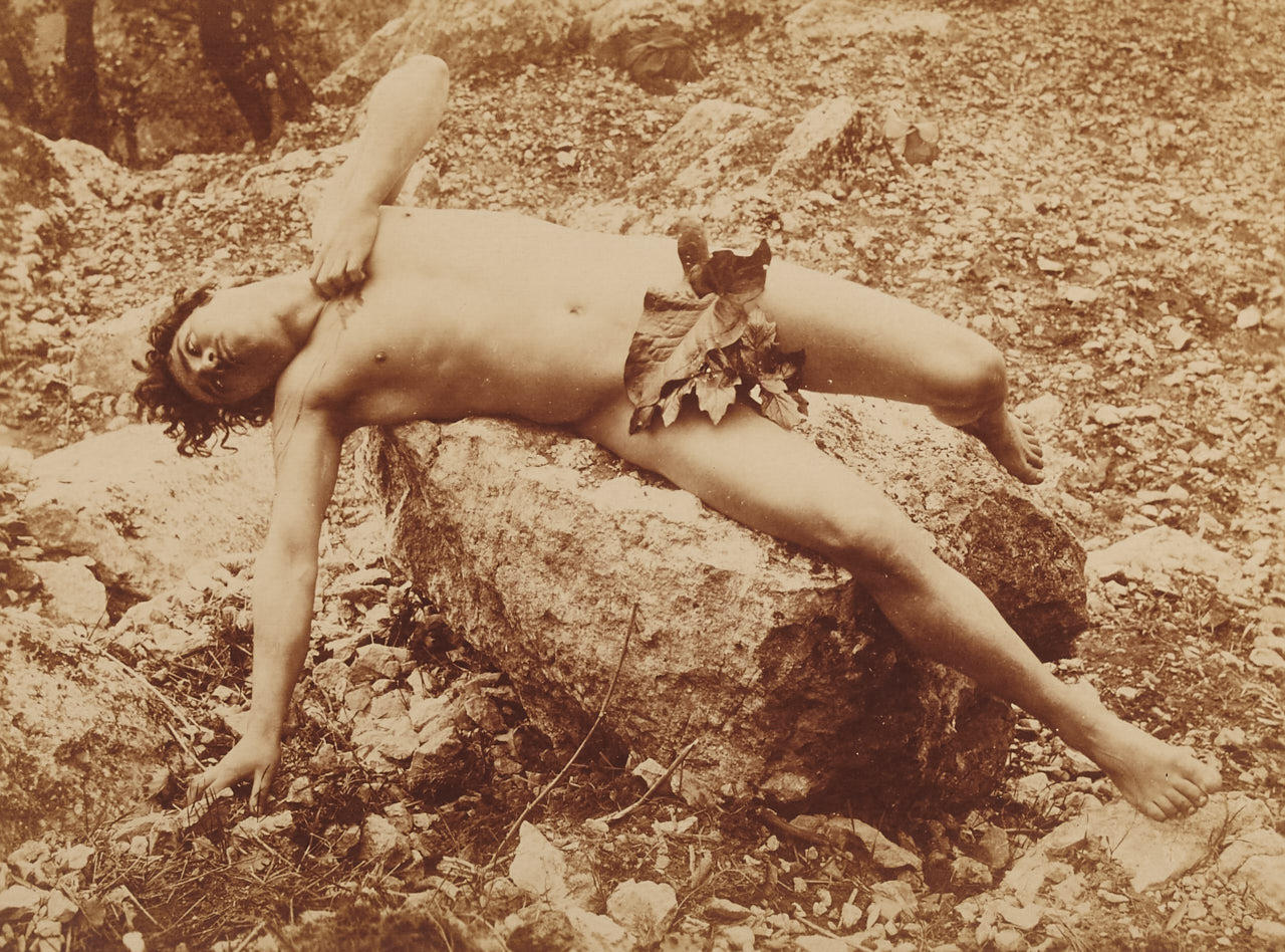 WILHELM VON GLOEDEN (1856–1931) Nude in agony, Taormina, 1903
