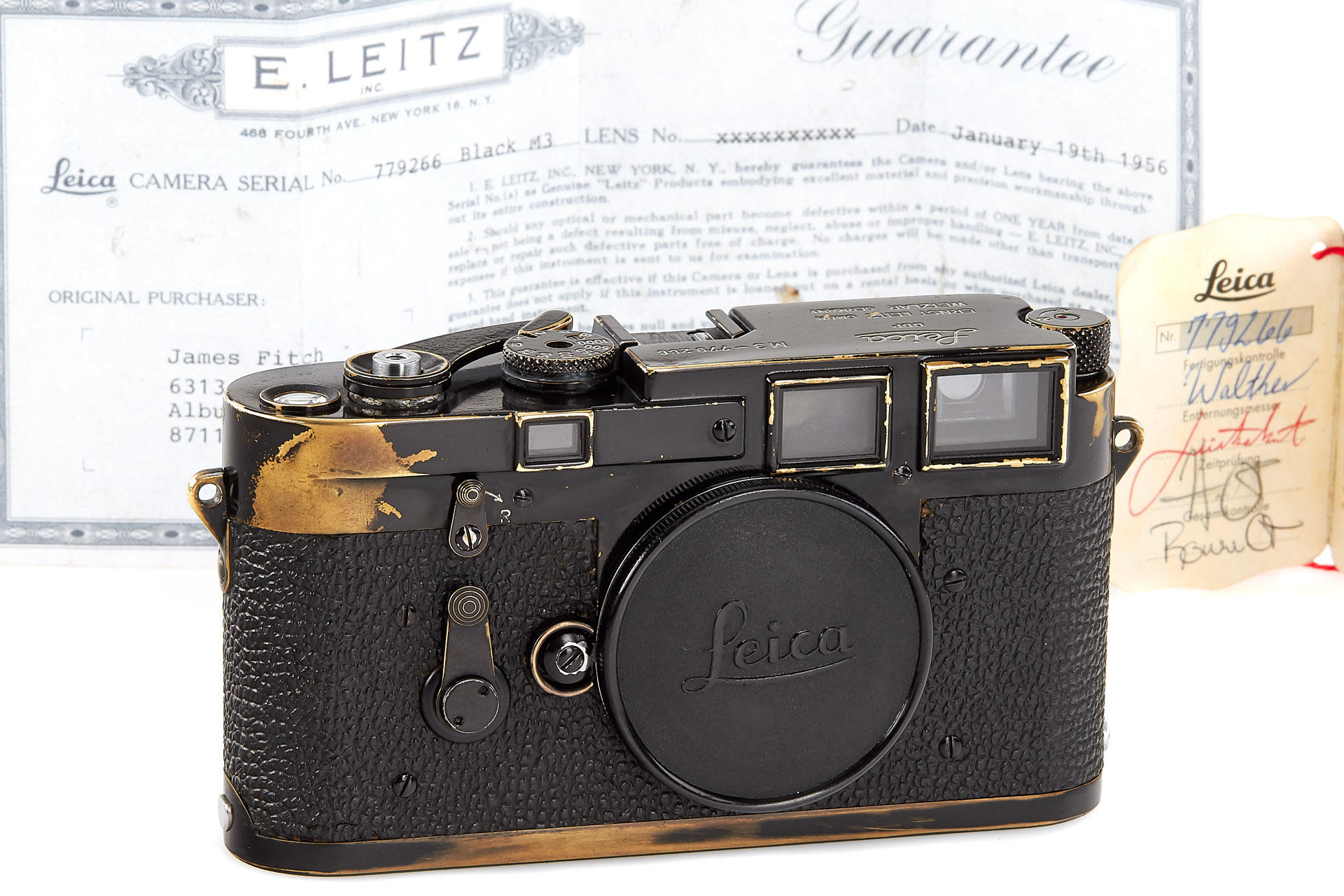 Leica M3 black paint New York *