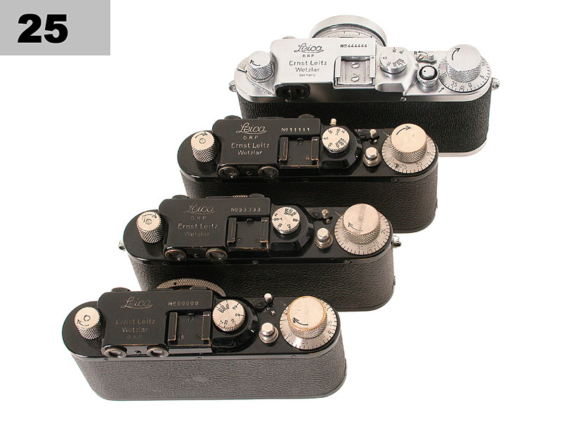 Leica II, IIc  set with interesting serial numbers