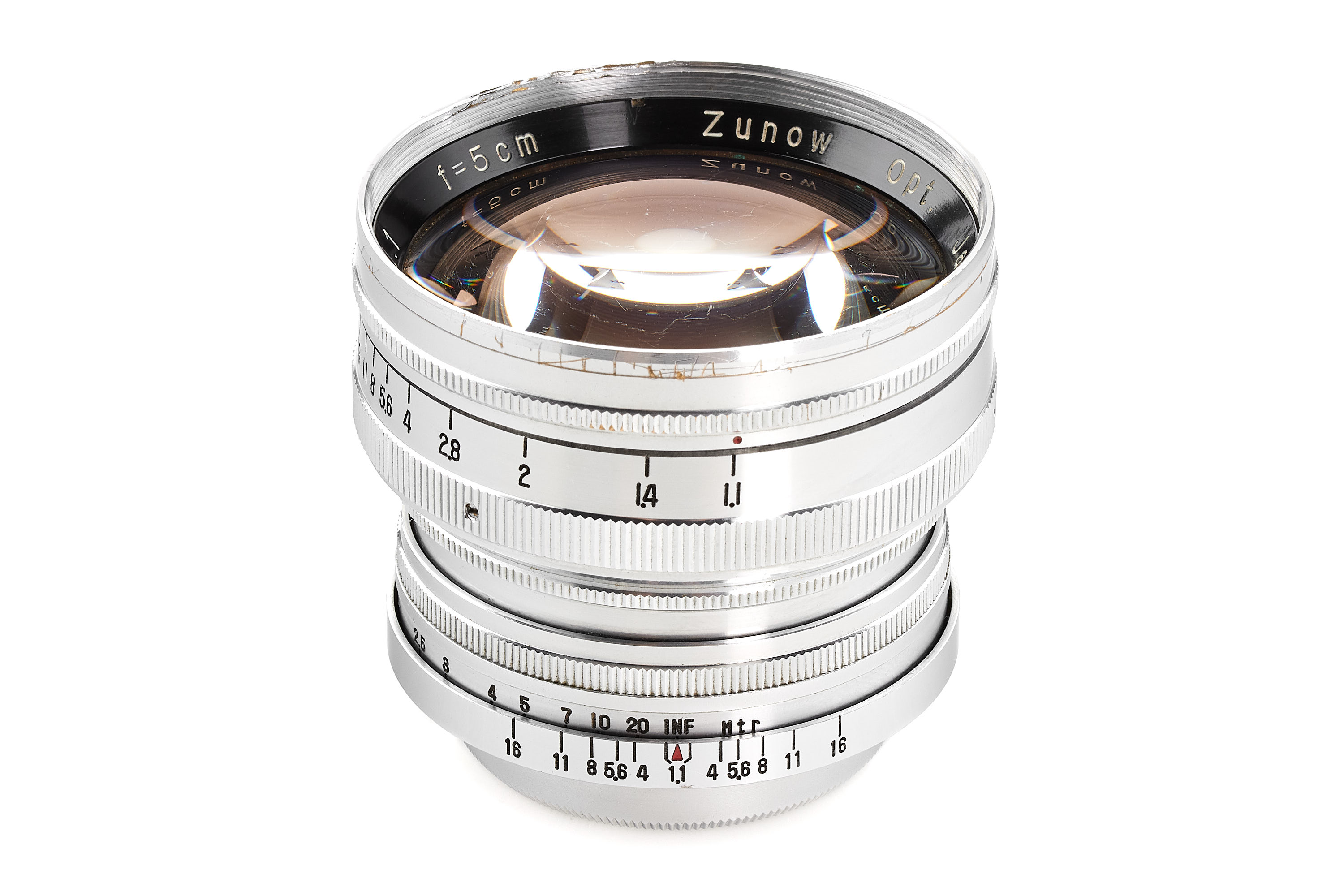 Zunow Opt. f. Leica M39 S-Zunow 1.1/5cm chrome Zunow Opt. f. Leica M39 S-Zunow 1.1/5cm chrome
