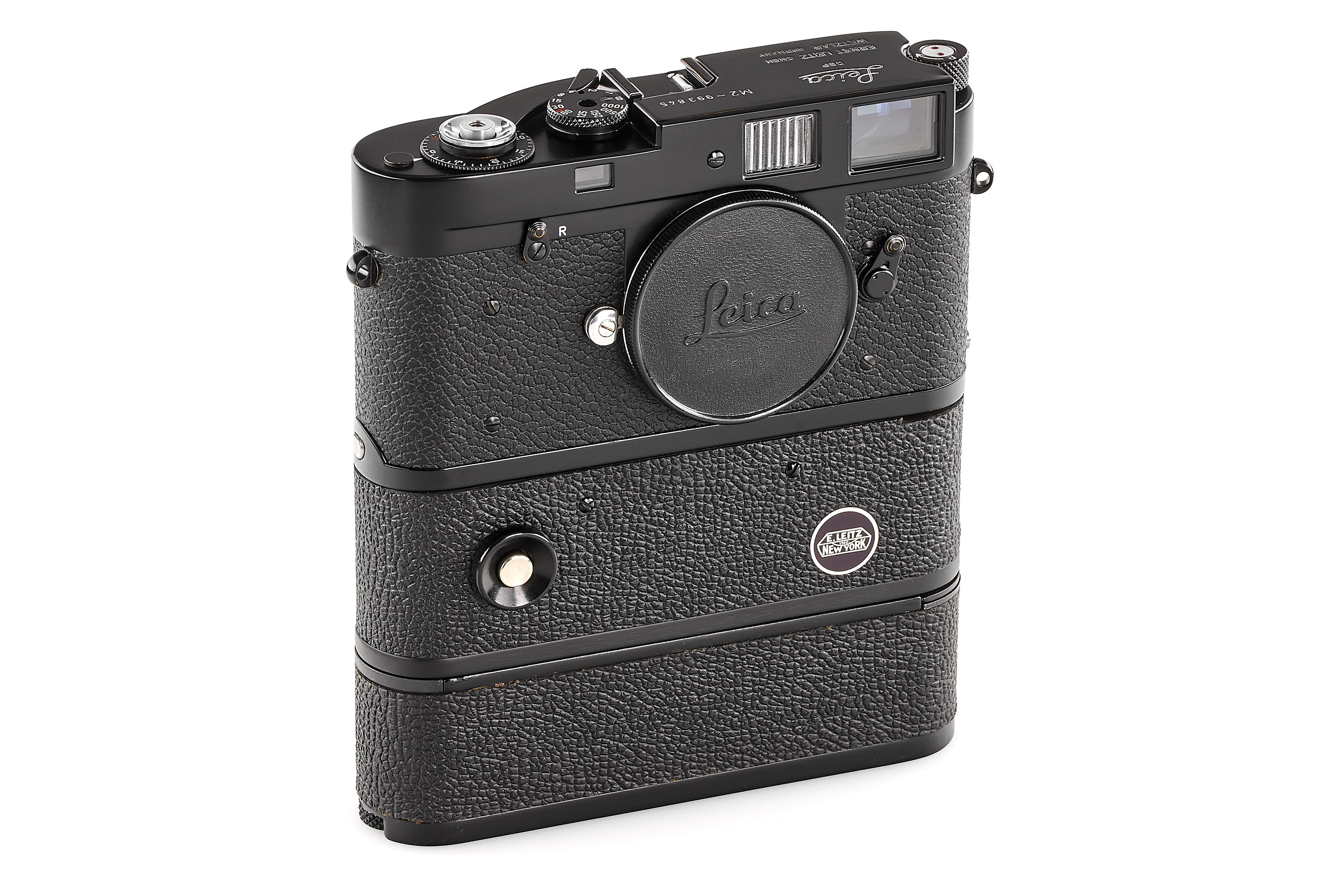 Leica M2 black paint with NY Motor Drive Leica M2 black paint with NY Motor Drive