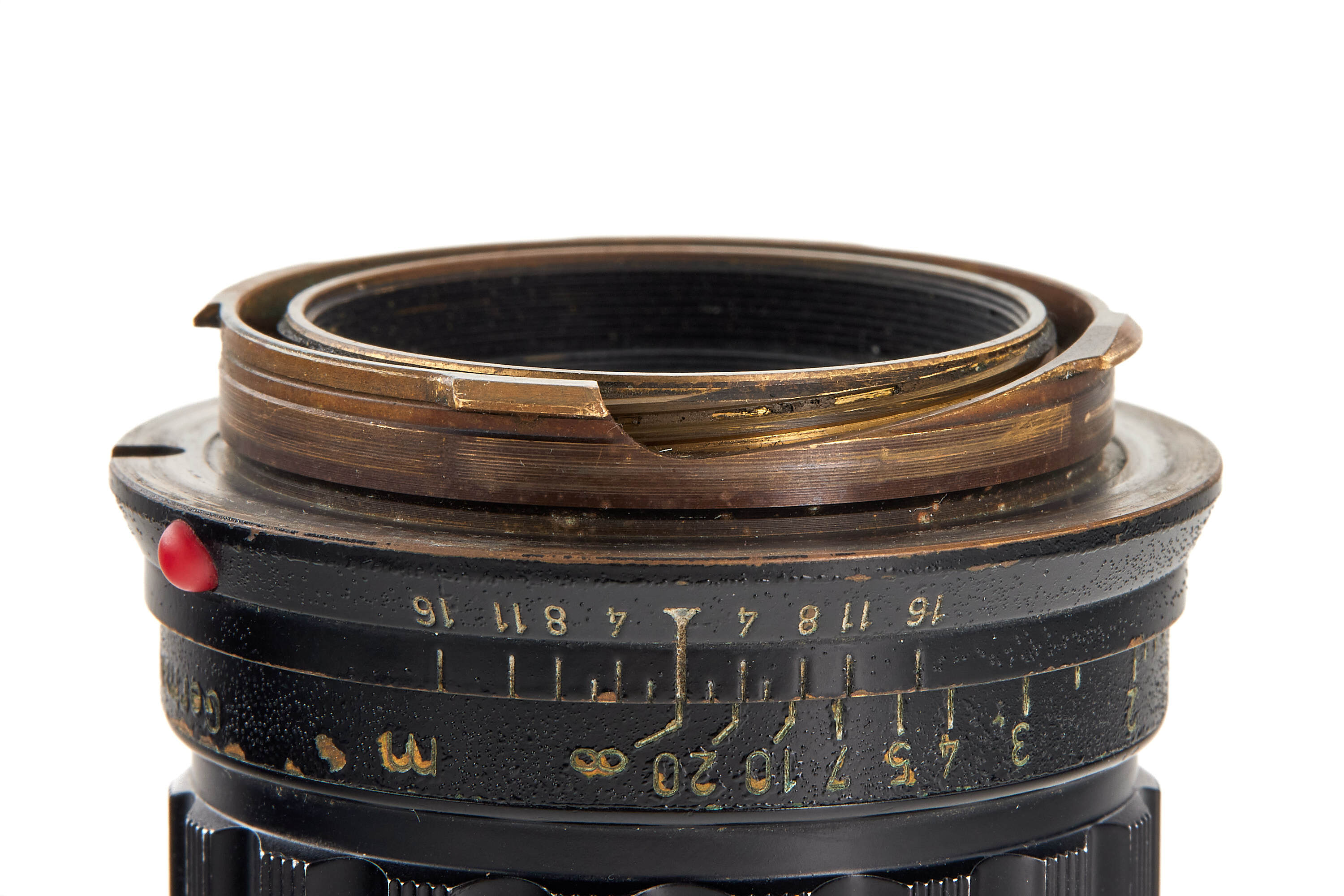 Summicron 2/50mm black paint / brass mount
