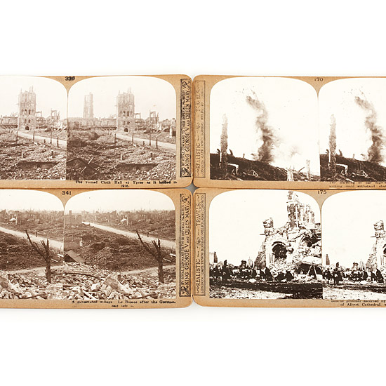 Set of 40 British WWI Stereo Cards