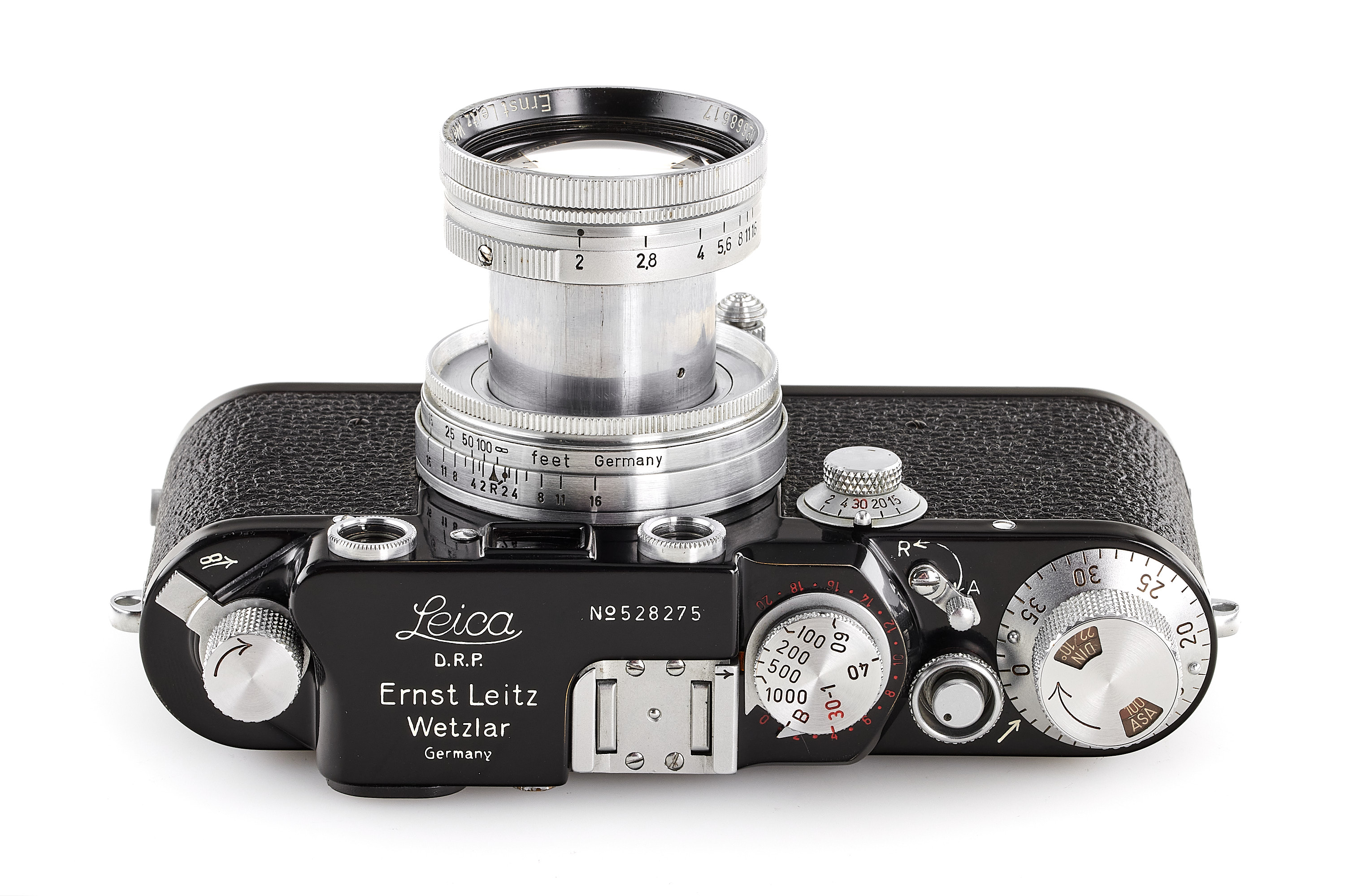 Leica IIIf black paint