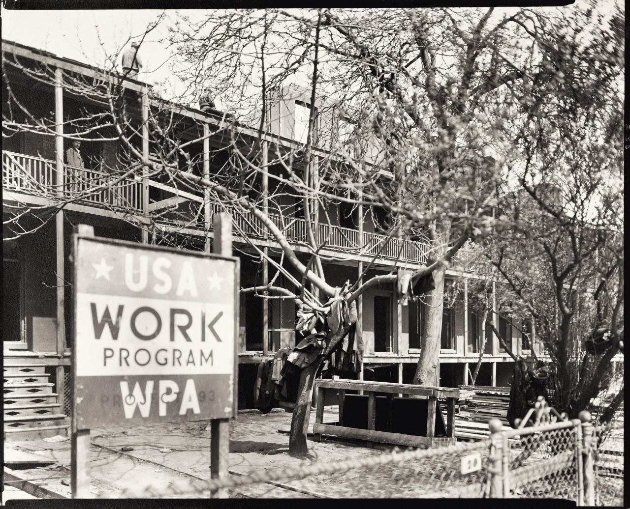 BERENICE ABBOTT (1898–1991) ‘Rhinelander Row III, Seventh Avenue between 12th and 13th Street’, Manhattan, May 5th, 1937