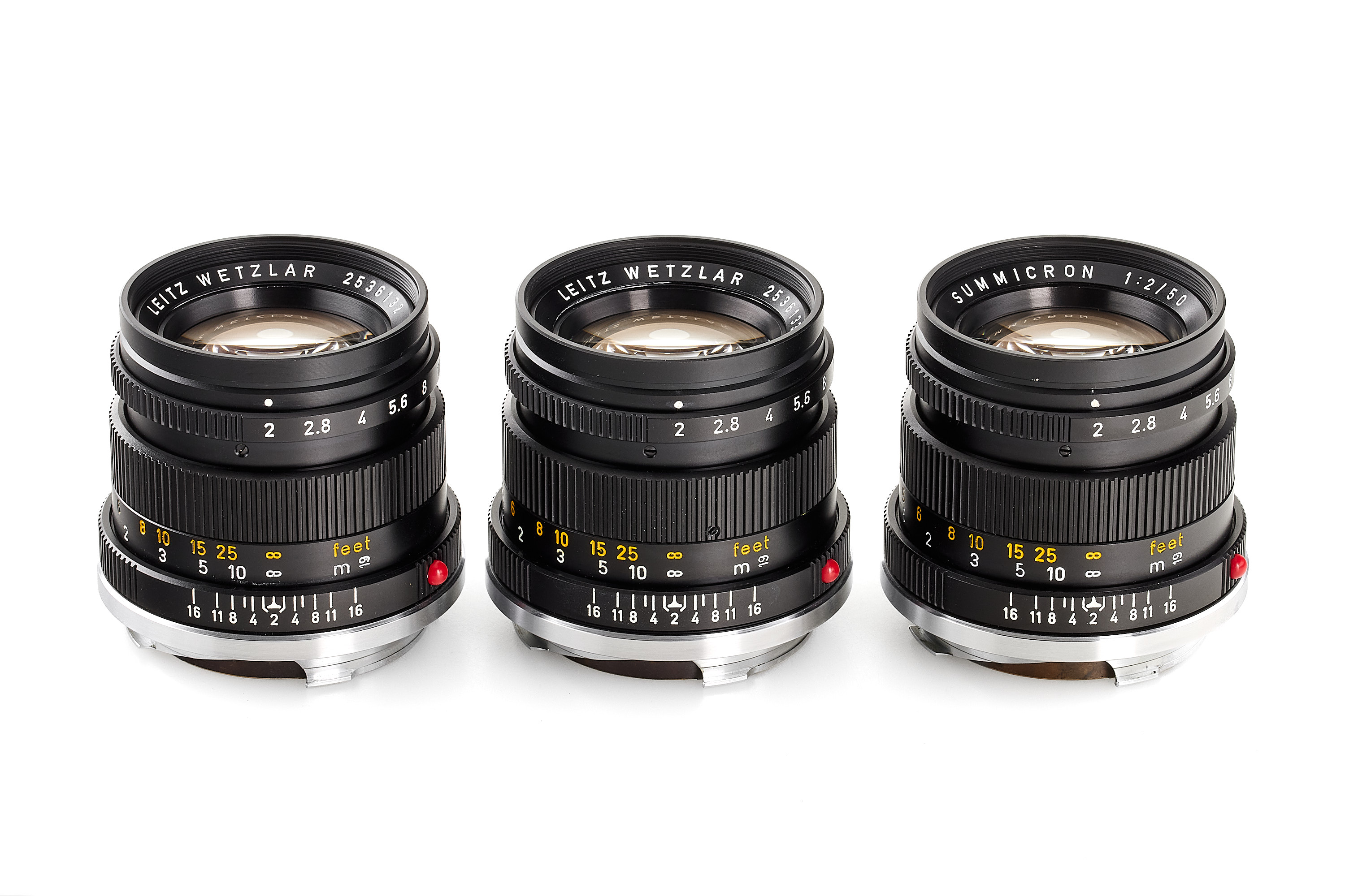 Three Leica M4 black Consecutive Numbers Set *