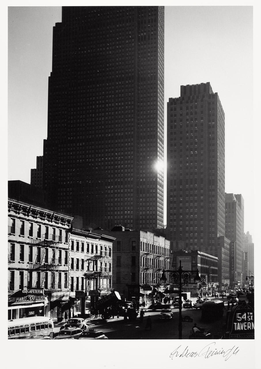 ANDREAS FEININGER (1906–1999) New York Skyline, 1940s *