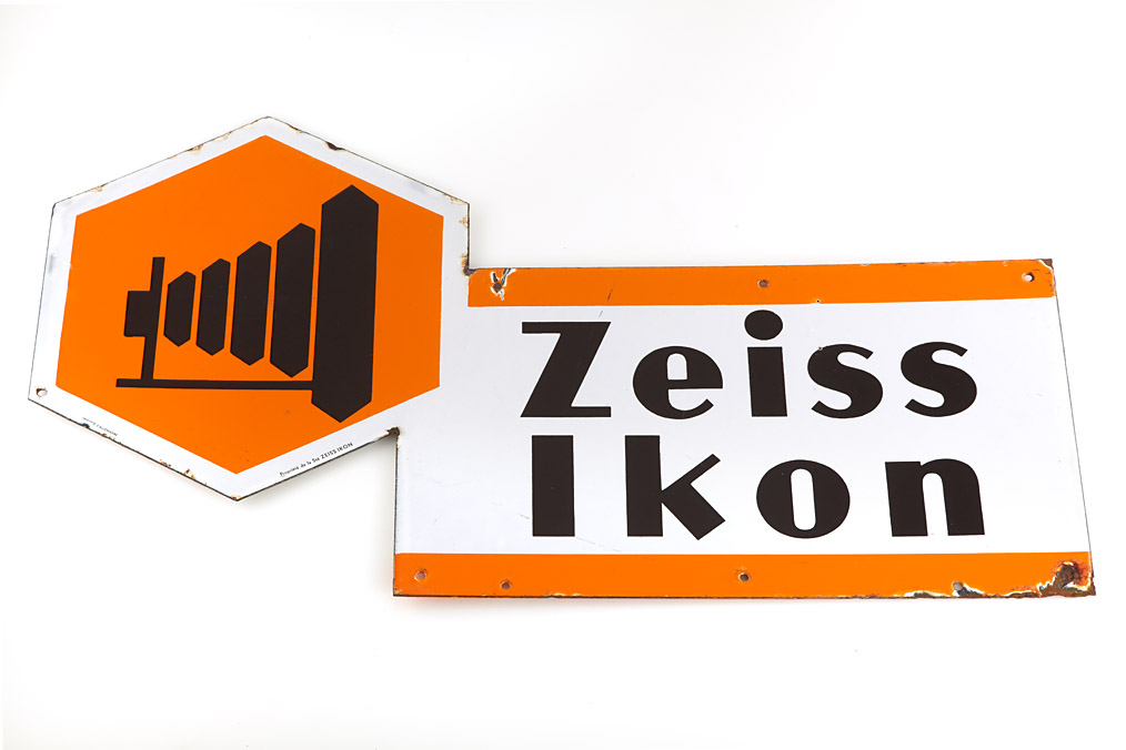 Zeiss Ikon Enamel Sign