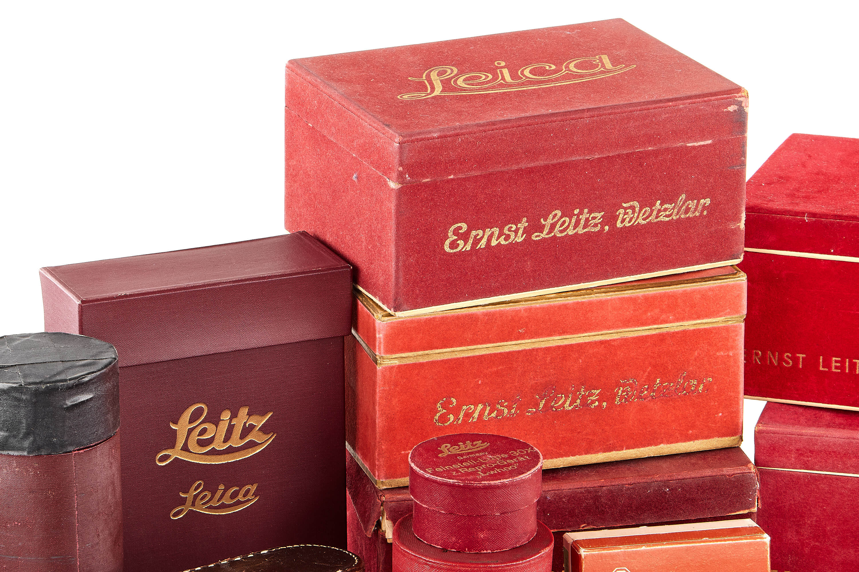 Leica Maker's Boxes, Cases Various