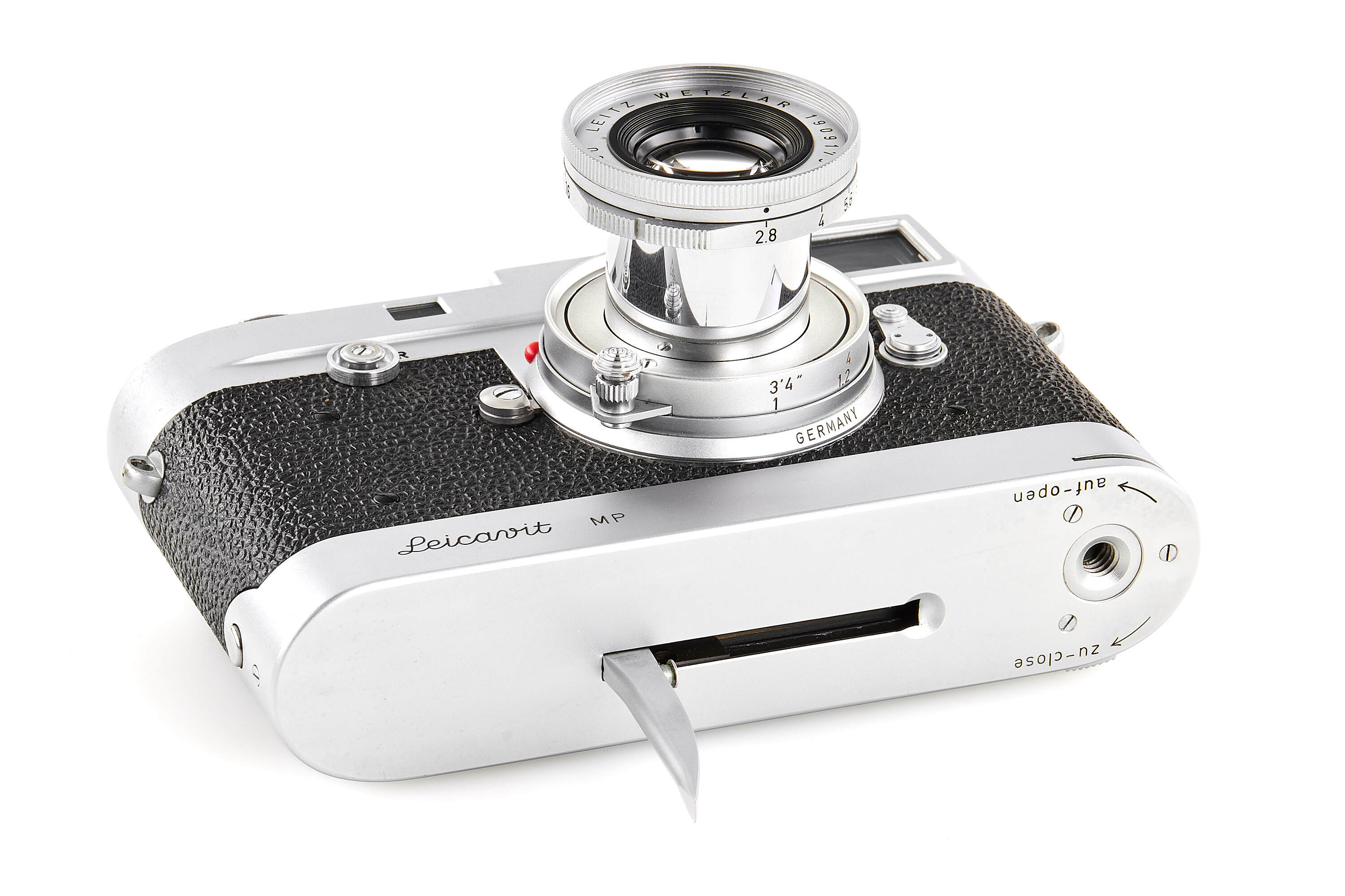 Leica M2 chrome Button Rewind with Leicavit MP *