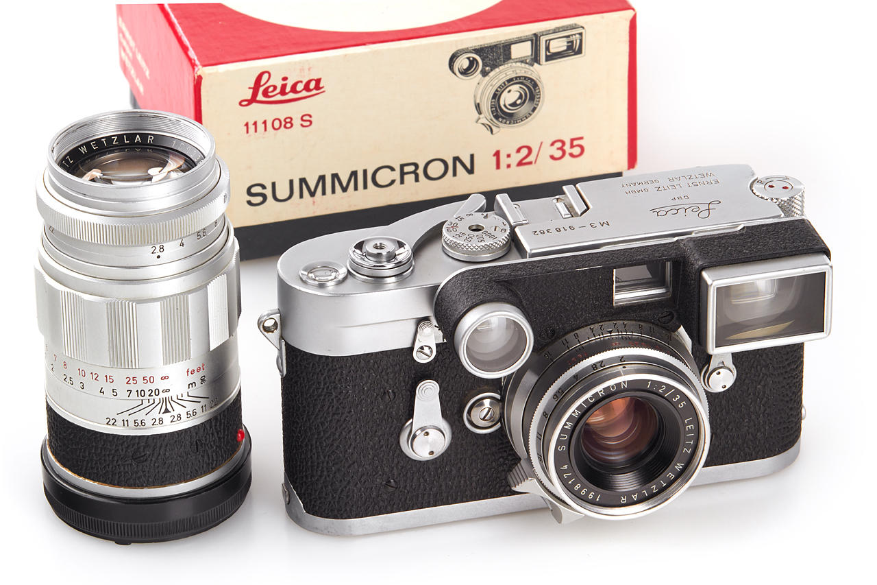 Leica M3 chrome Double Stroke outfit *