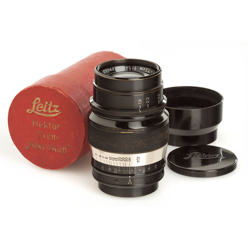 Hektor 1.9/7.3cm black/nickel