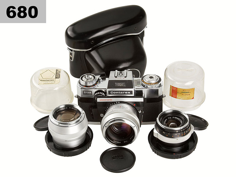 Contarex  Electronic Chrome outfit