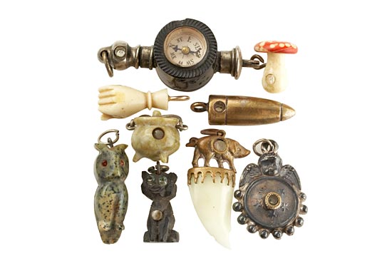 Nine Small Articles with Stanhopes