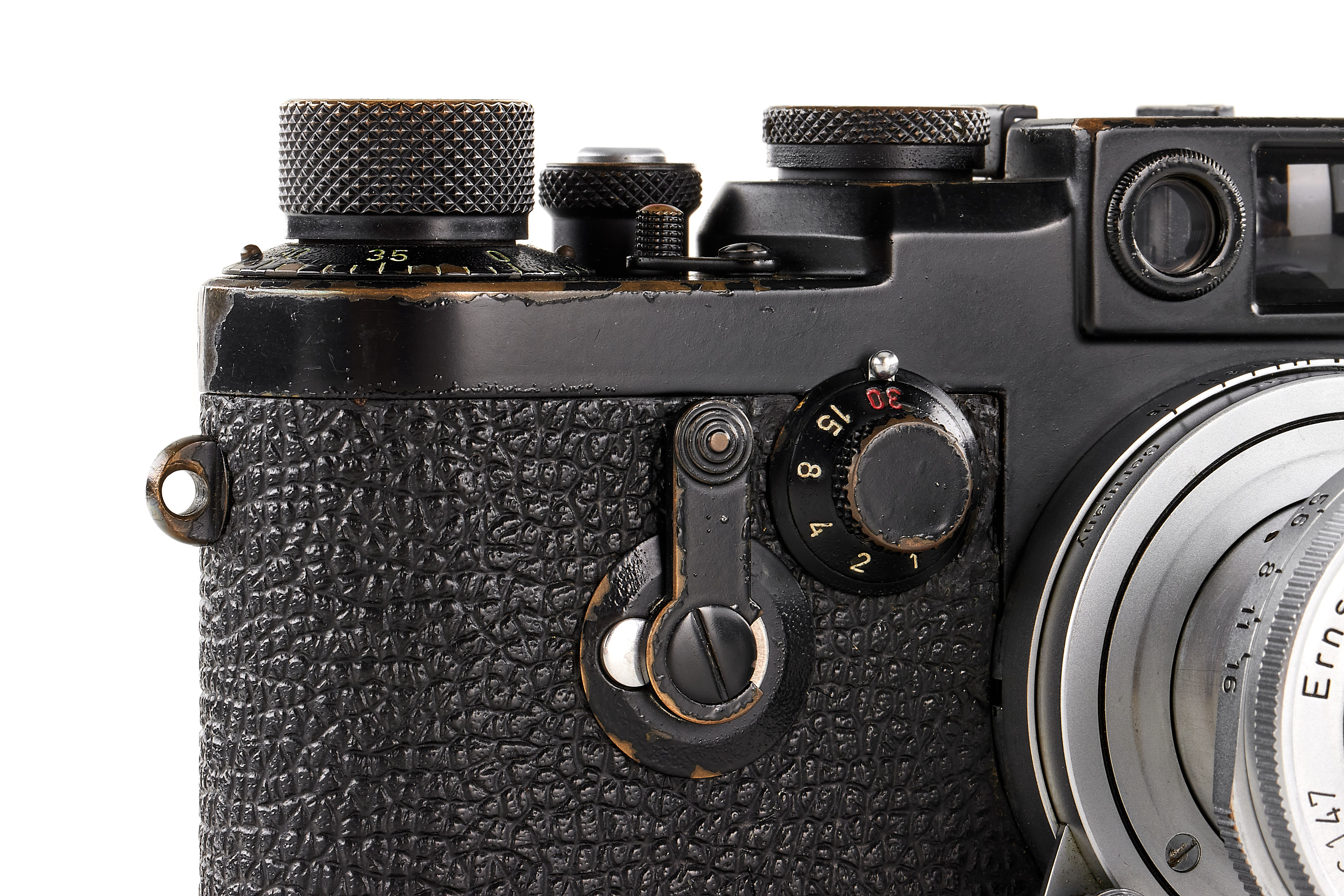 Leica IIIg Black Paint Swedish Army