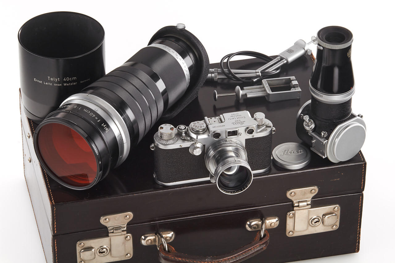 Leica IIIf w. Telyt 5/40cm & Visoflex in Outfit Case